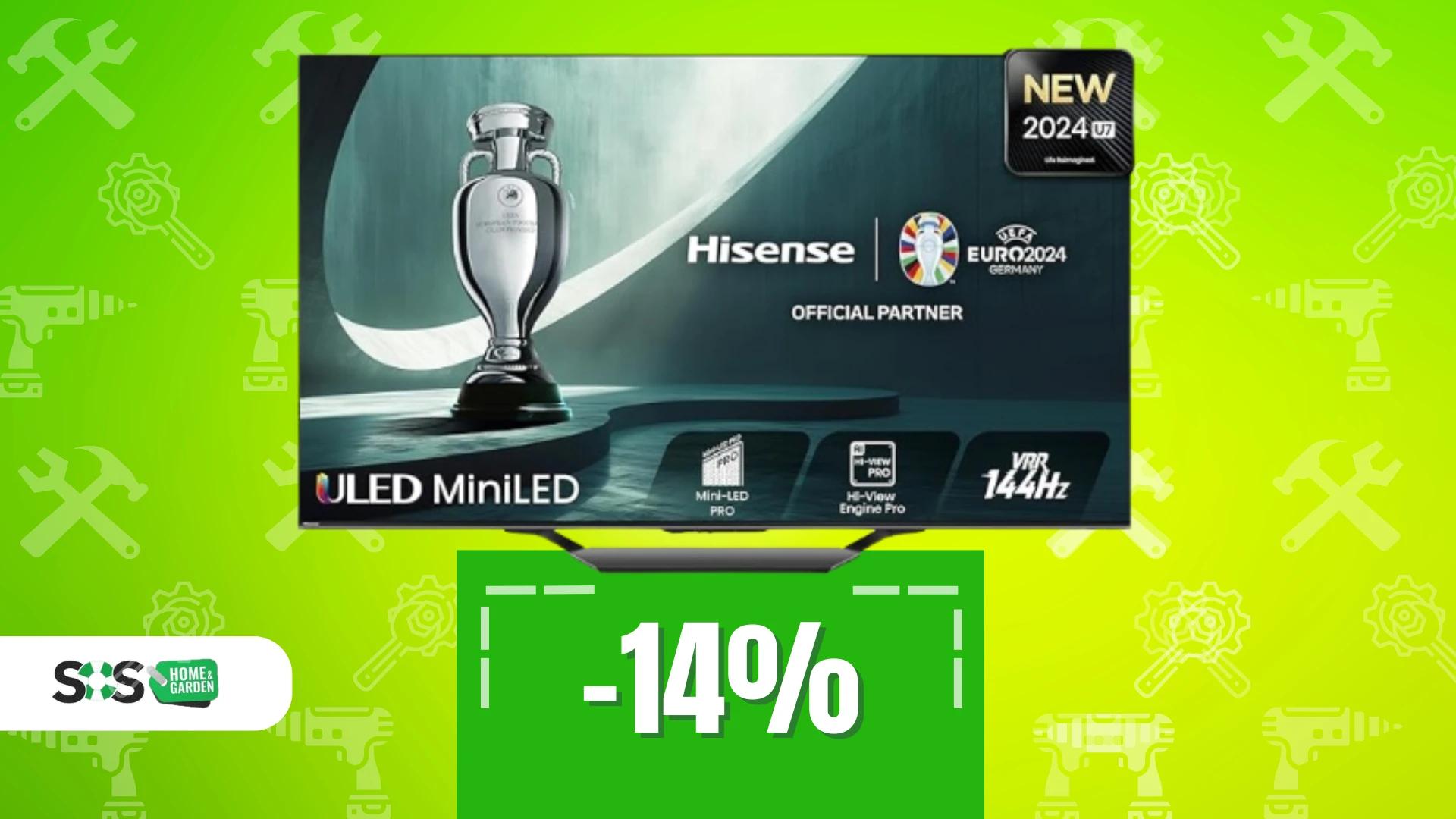 Immagine di Smart TV Hisense 55" per un piacere visivo ineguagliabile!
