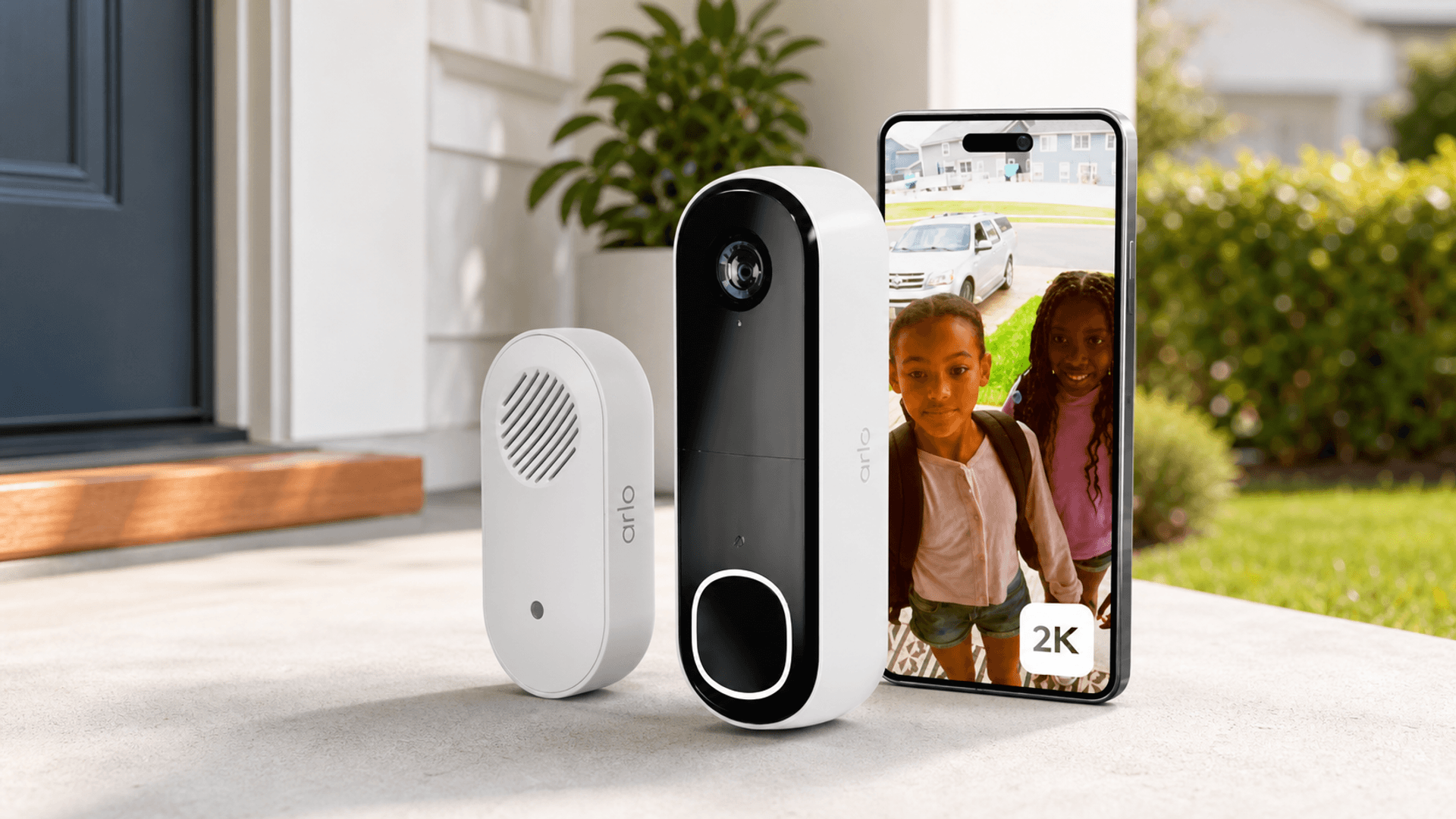 Immagine di Videocitofono Arlo Essential 2K con Chime: ora il taglio è del 45%