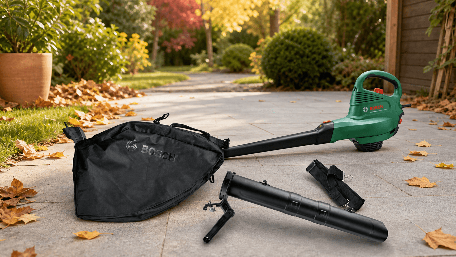 Immagine di Il soffiatore aspiratore Bosch cala del 24%: occasione per il giardino