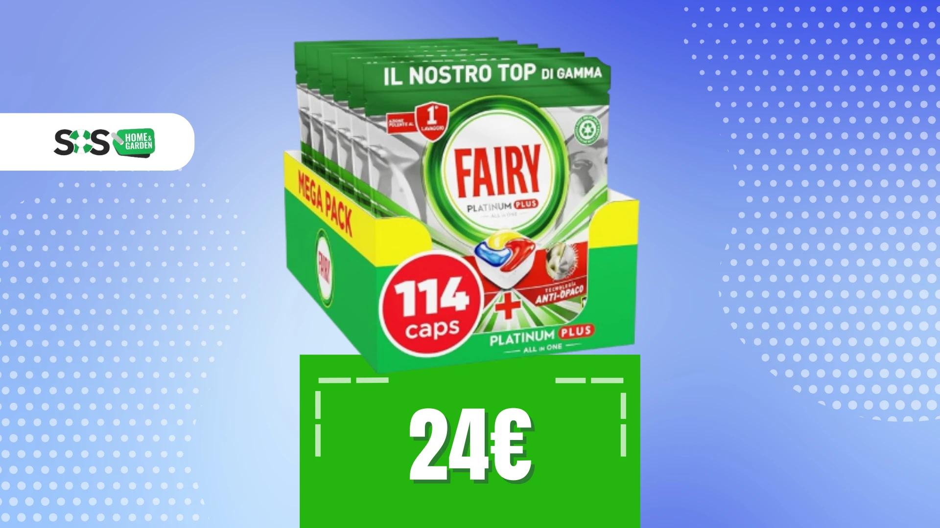 Immagine di OFFERTA a TEMPO: 114 capsule Fairy Platinum Plus a soli 24€!