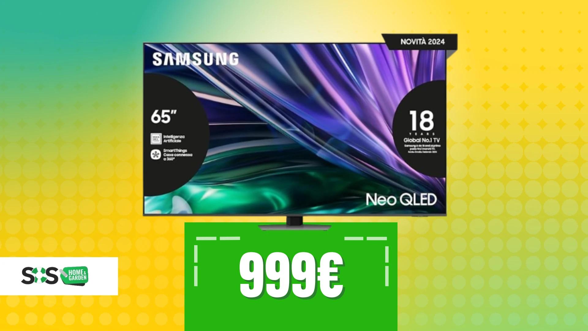 Immagine di La smart TV Samsung 65" oggi è al MINIMO STORICO!