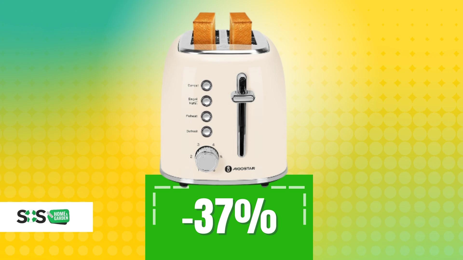Immagine di Tostapane Aigostar a 42€: un creatore di croccante delizia!