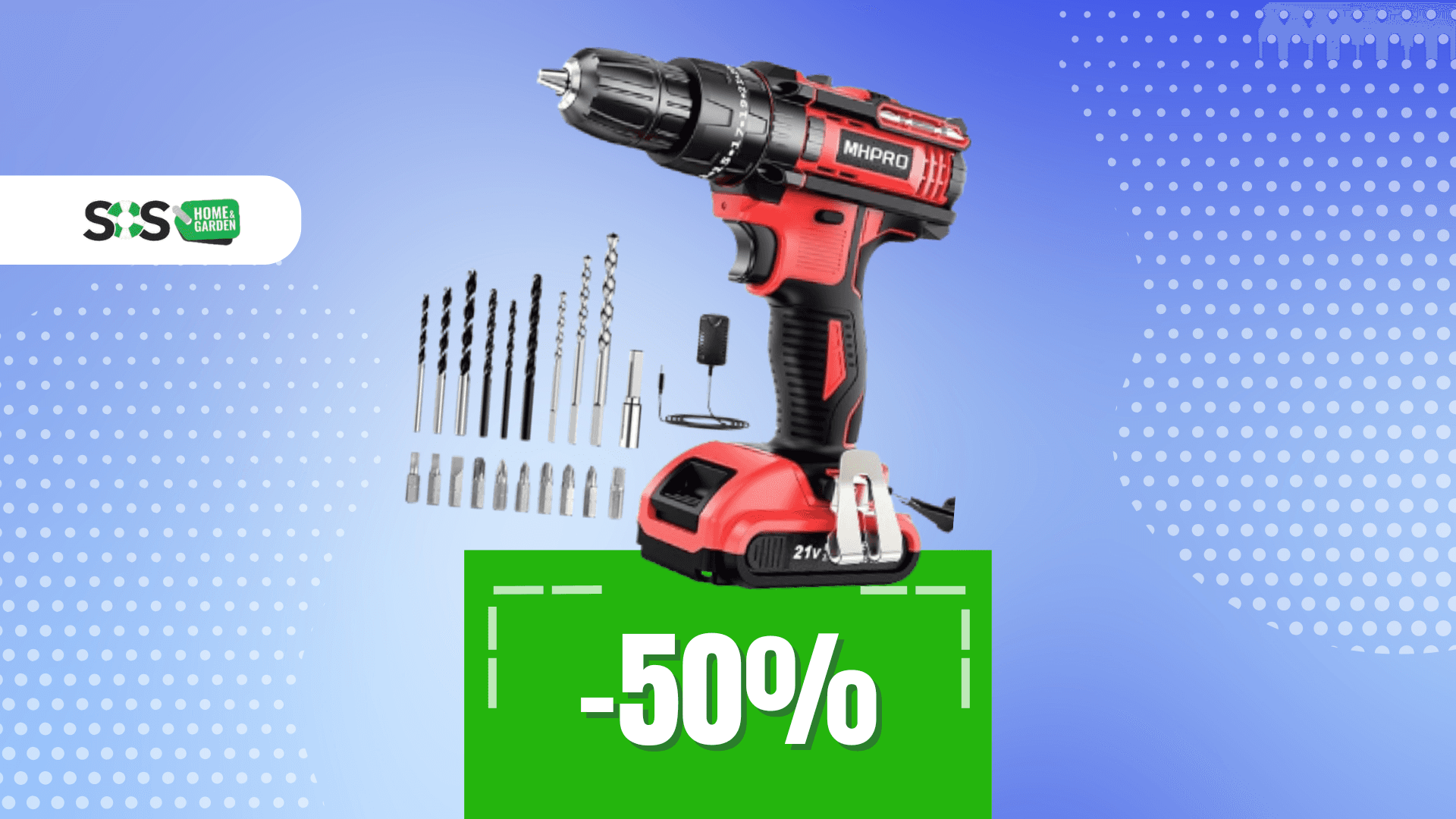 Immagine di Trapano a batteria a METÀ PREZZO: oggi soltanto 30€!