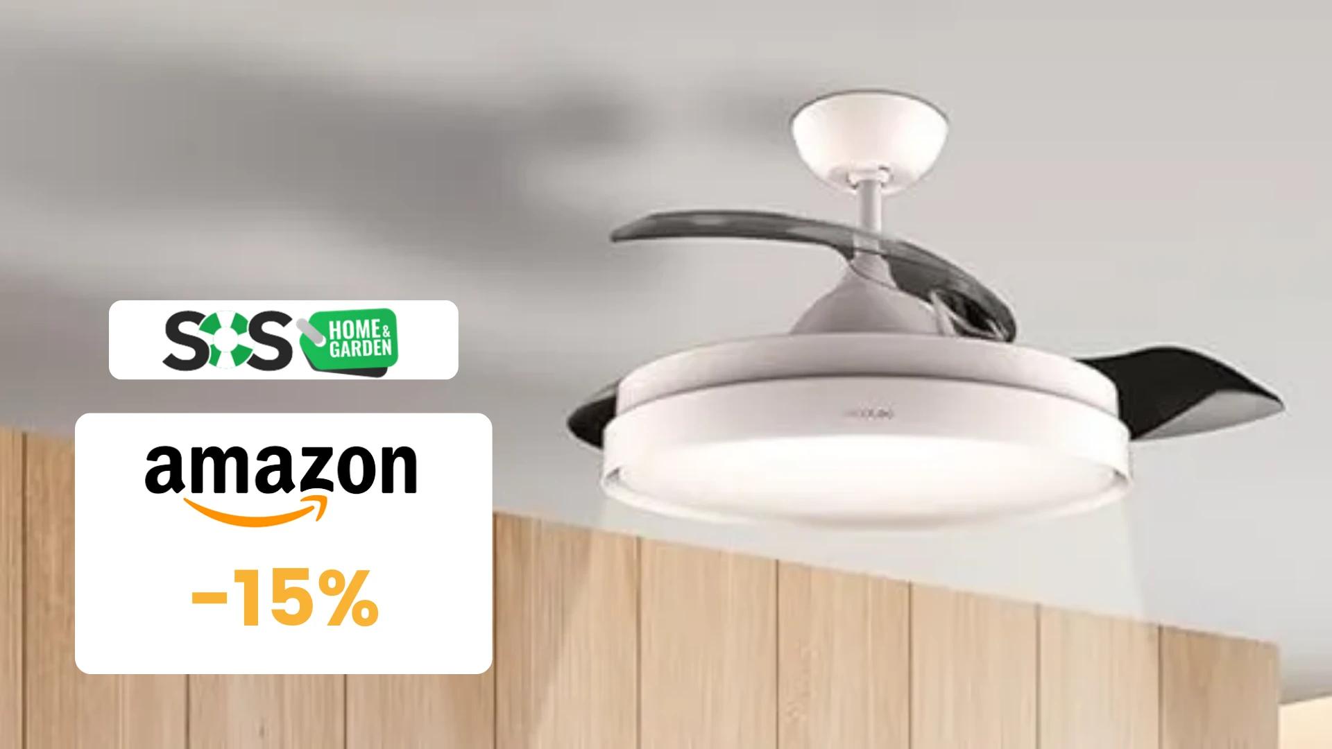 Immagine di Ventilatore da soffitto Cecotec con lampada a soli 90€!