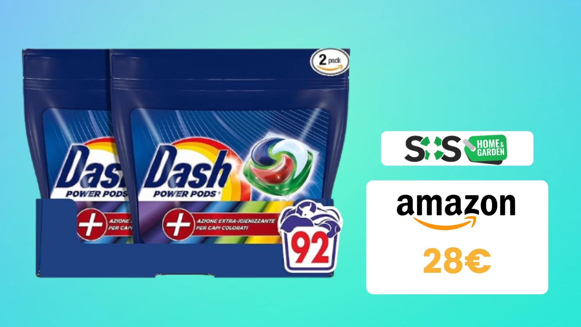 Immagine di 92 Dash Power Pods a 28€ per pulizia e igiene profonda!
