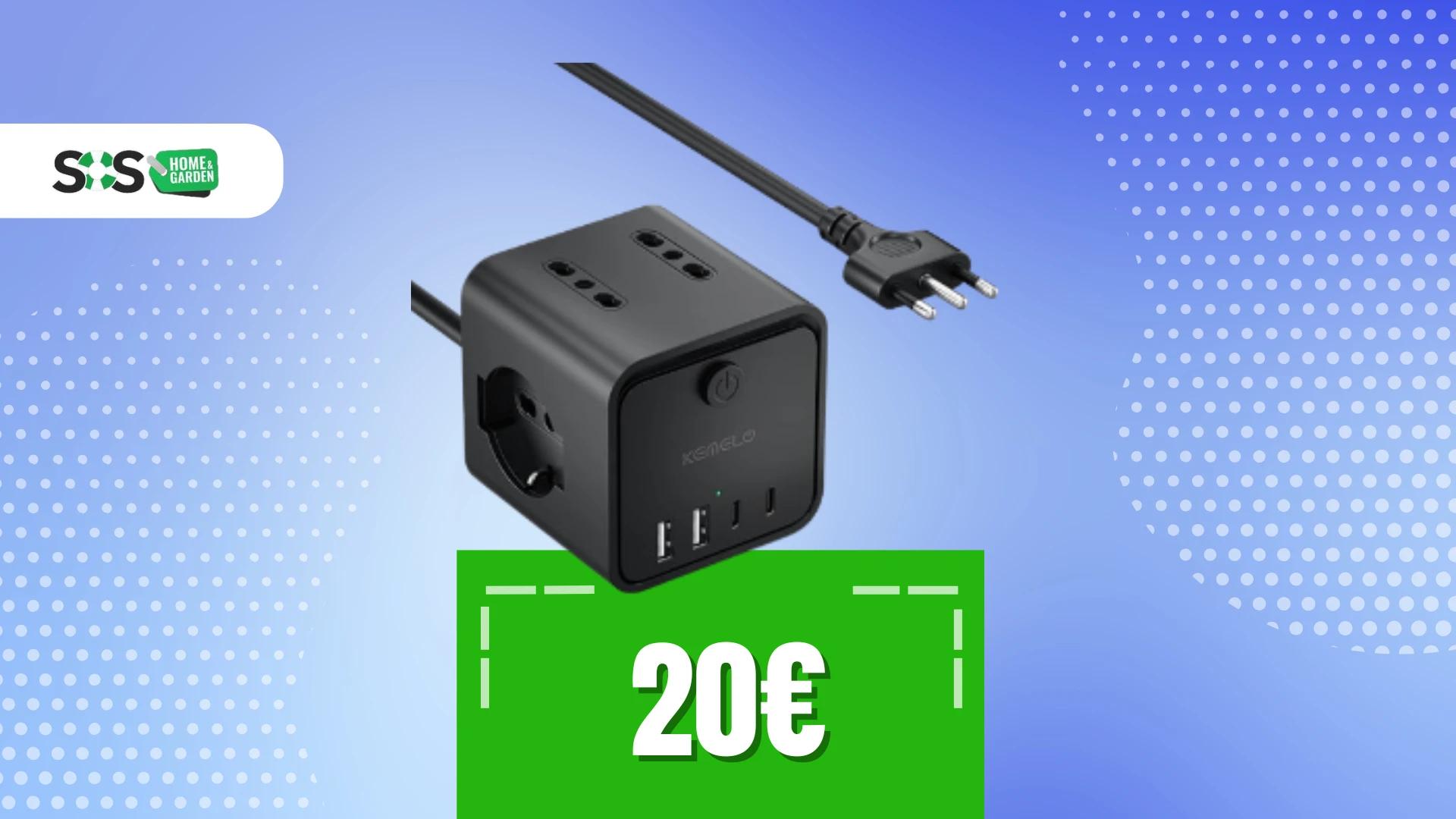 Immagine di Tutta l’energia che ti serve in una sola ciabatta a soli 20€