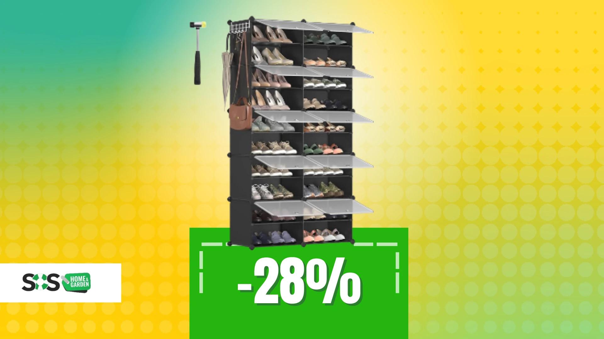 Immagine di La soluzione ideale per organizzare 40 paio di scarpe!