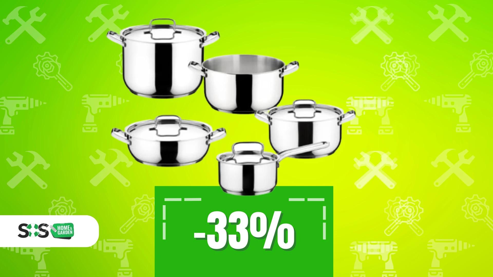 Immagine di La cucina diventa un piacere: set 9 pentole Lagostina a 120€