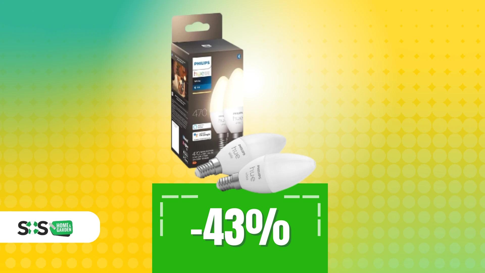 Immagine di Due lampadine LED smart Philips a soli 20€!