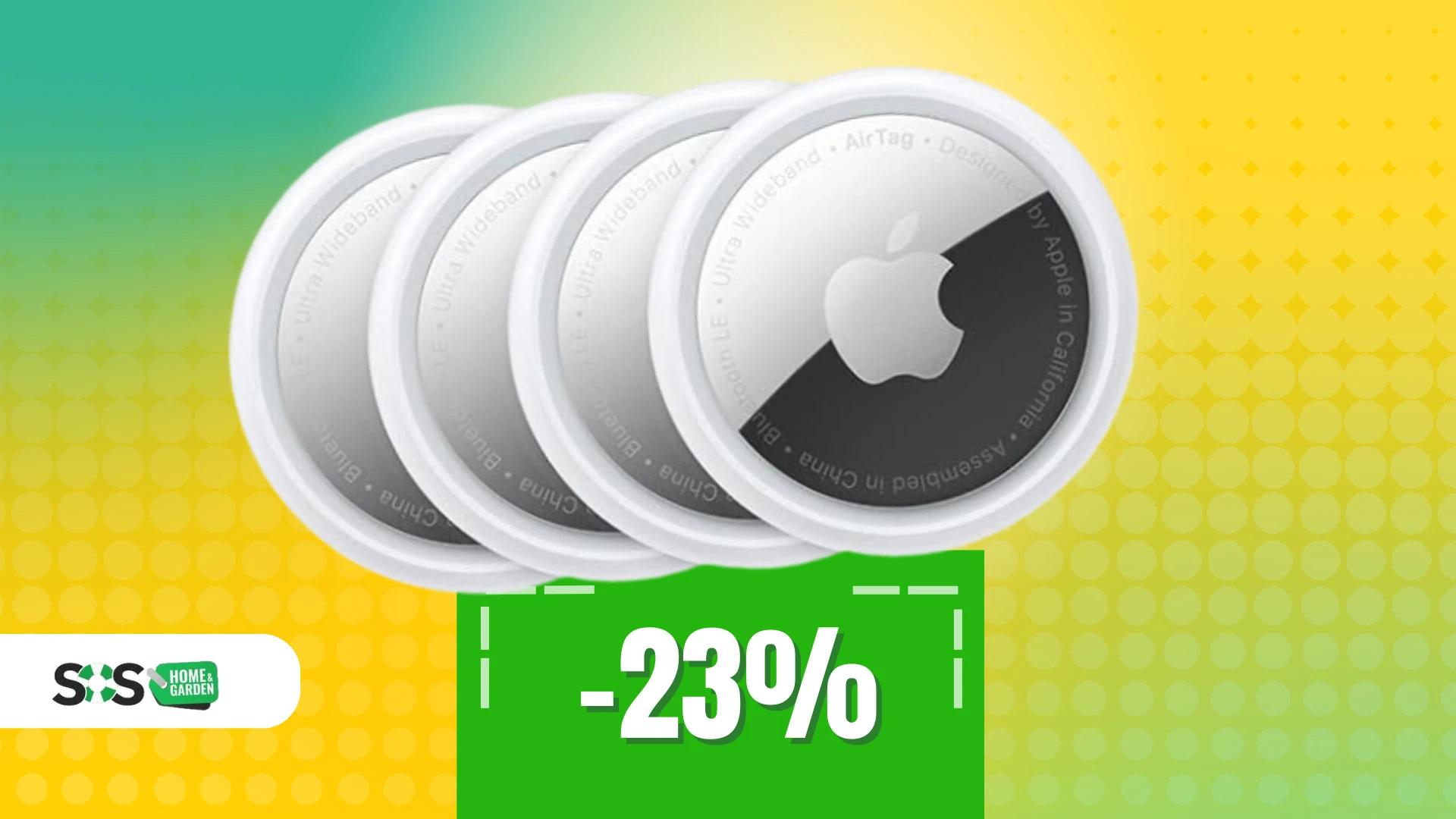Immagine di Mai più oggetti smarriti: 4 Apple AirTag a soli 99€!