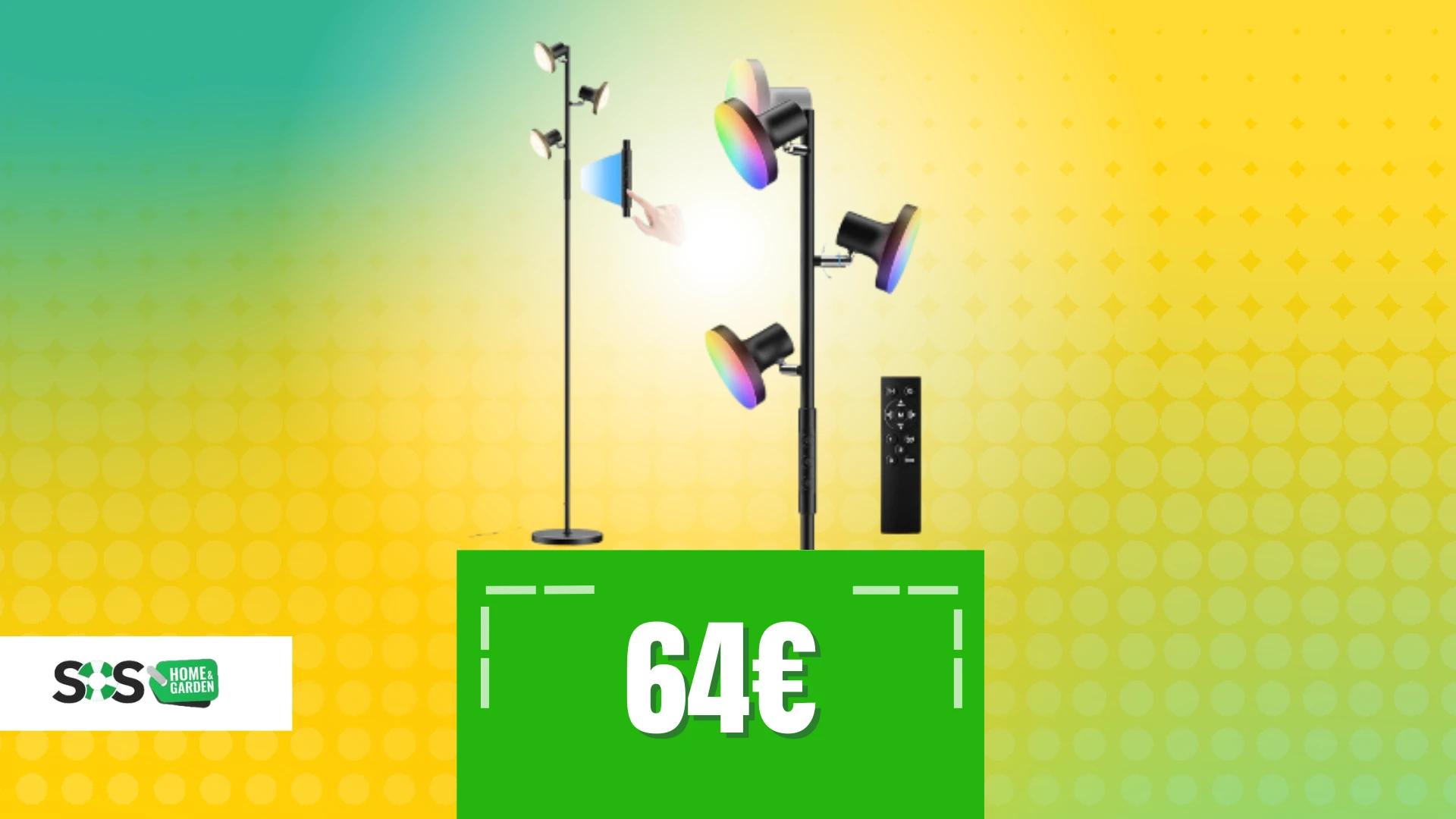 Immagine di BELLISSIMA questa lampada da terra RGB a 64€!