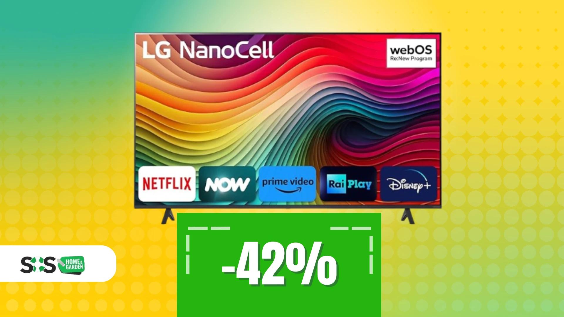 Immagine di Smart TV LG 55'' con NanoCell: vivi il cinema a casa a 437€!