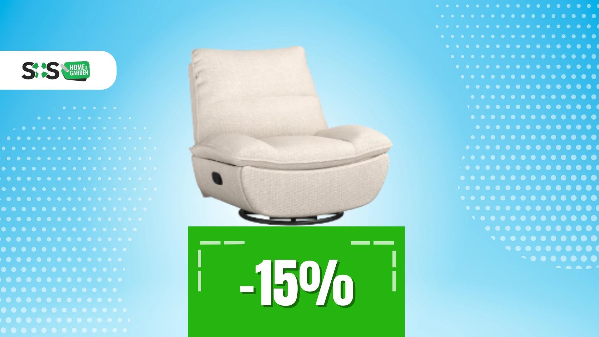Immagine di Poltrona FlexiSpot Lotus: comodità per il relax quotidiano!