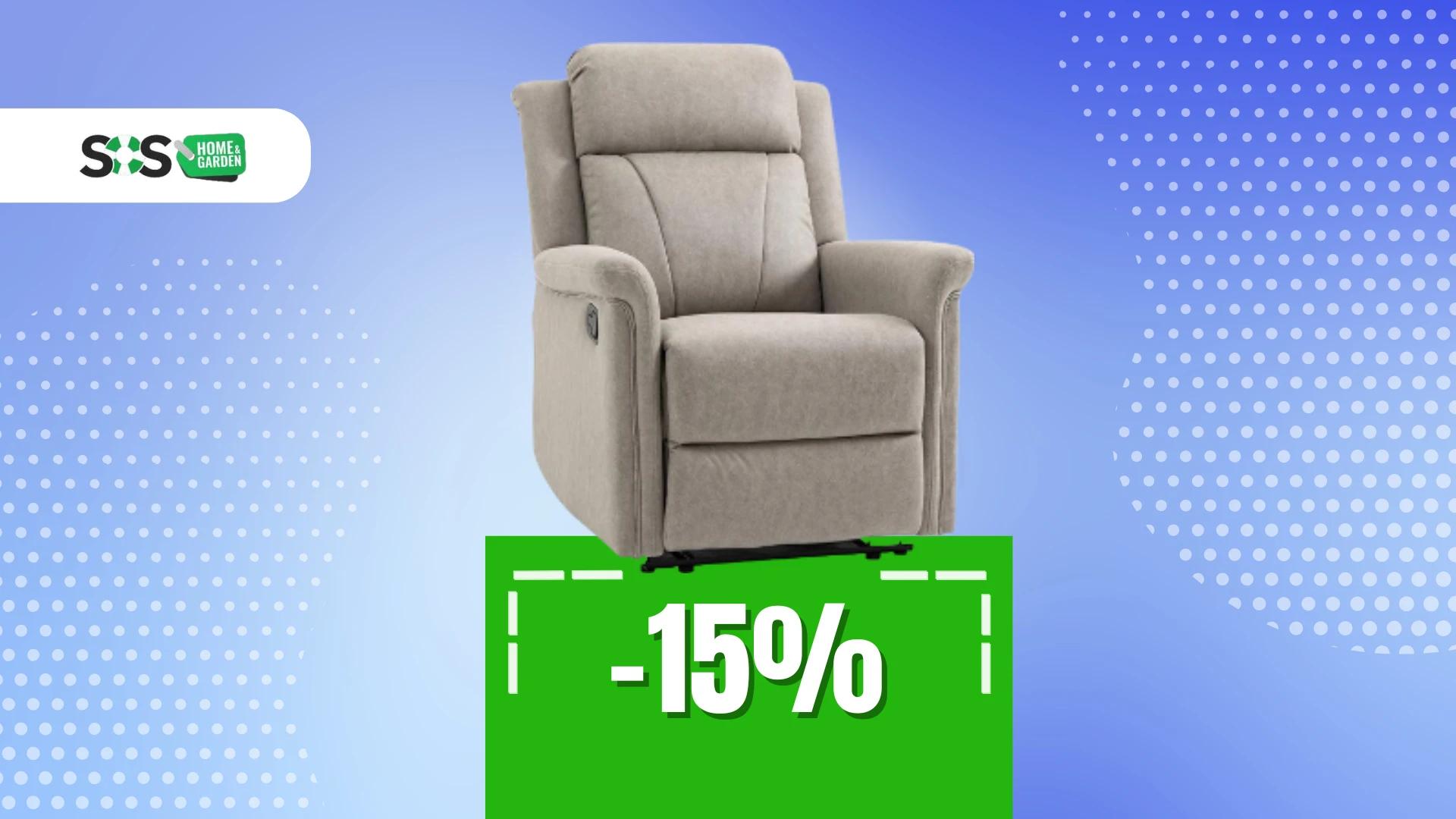 Immagine di Eleganza e relax con la poltrona reclinabile Homcom!