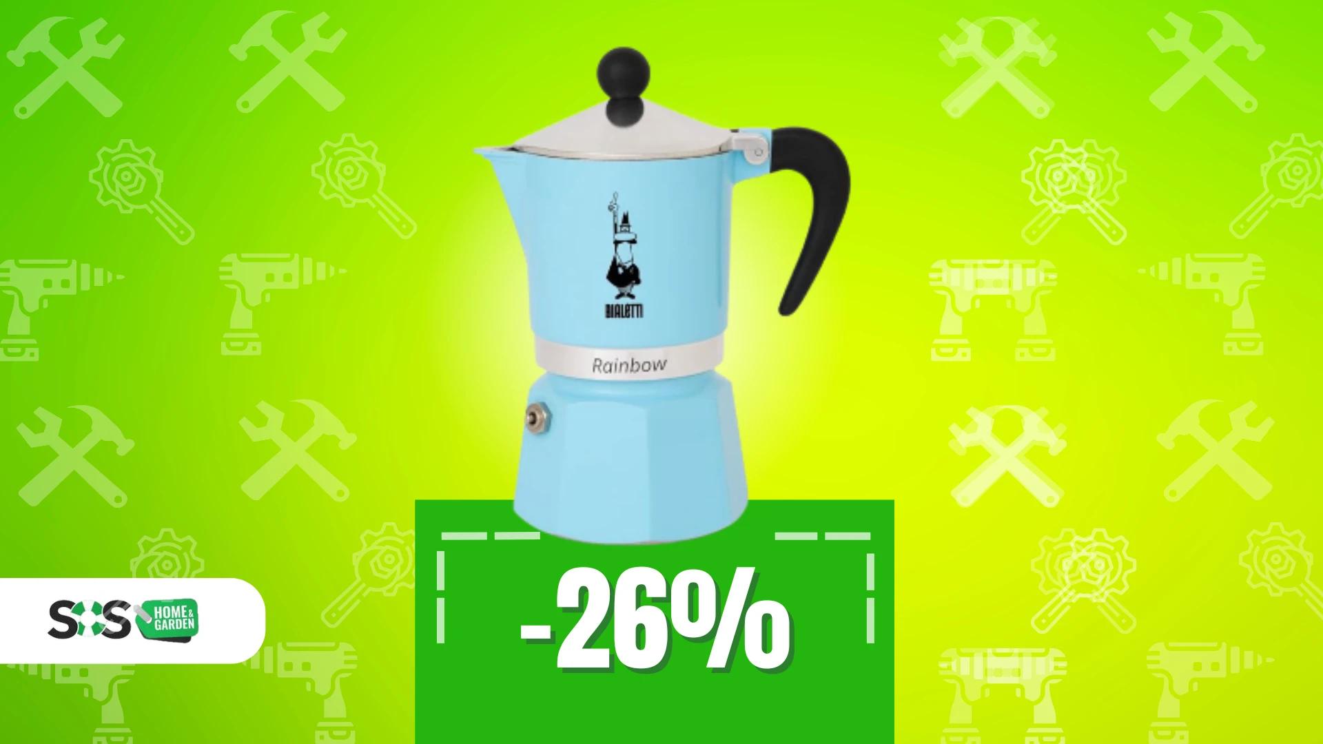 Immagine di Caffettiera Bialetti Rainbow a soli 20€: colazioni colorate!