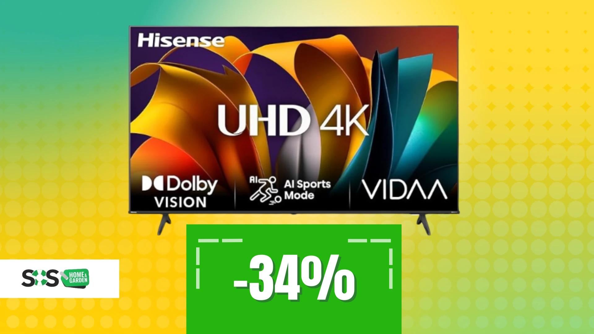 Immagine di Smart TV Hisense 75" a soli 544€: il cinema a casa!