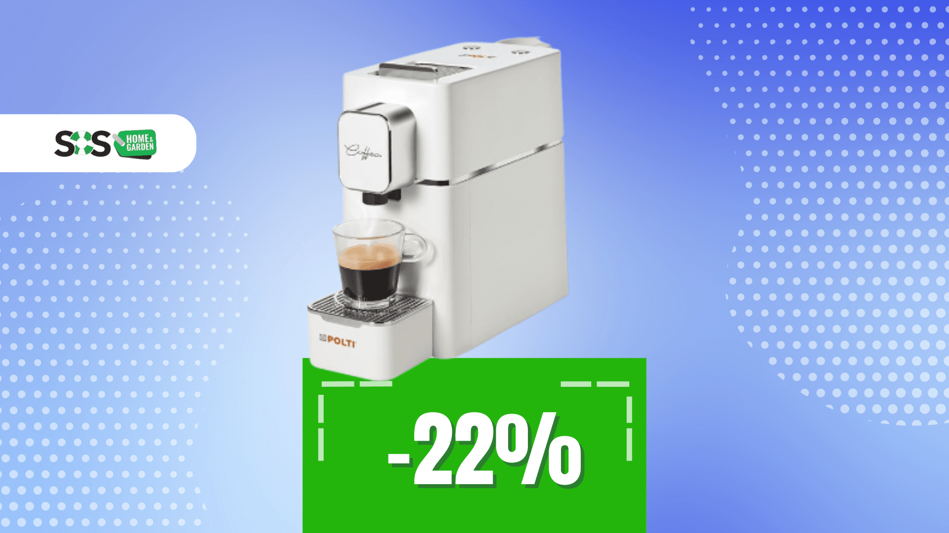 Immagine di Un gustoso espresso da bar con la Polti Coffea a soli 100€!