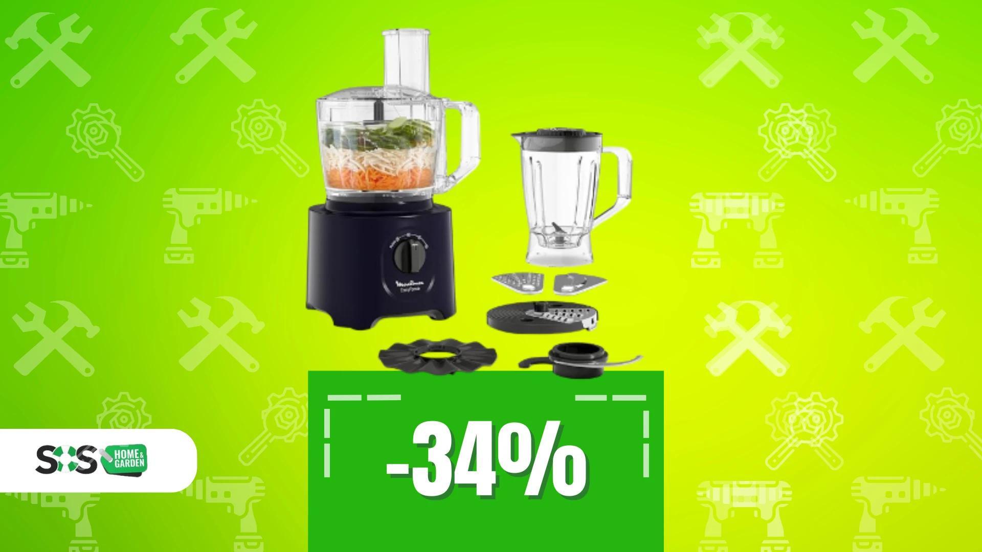 Immagine di Robot da cucina Moulinex a soli 66€ con 6 accessori!
