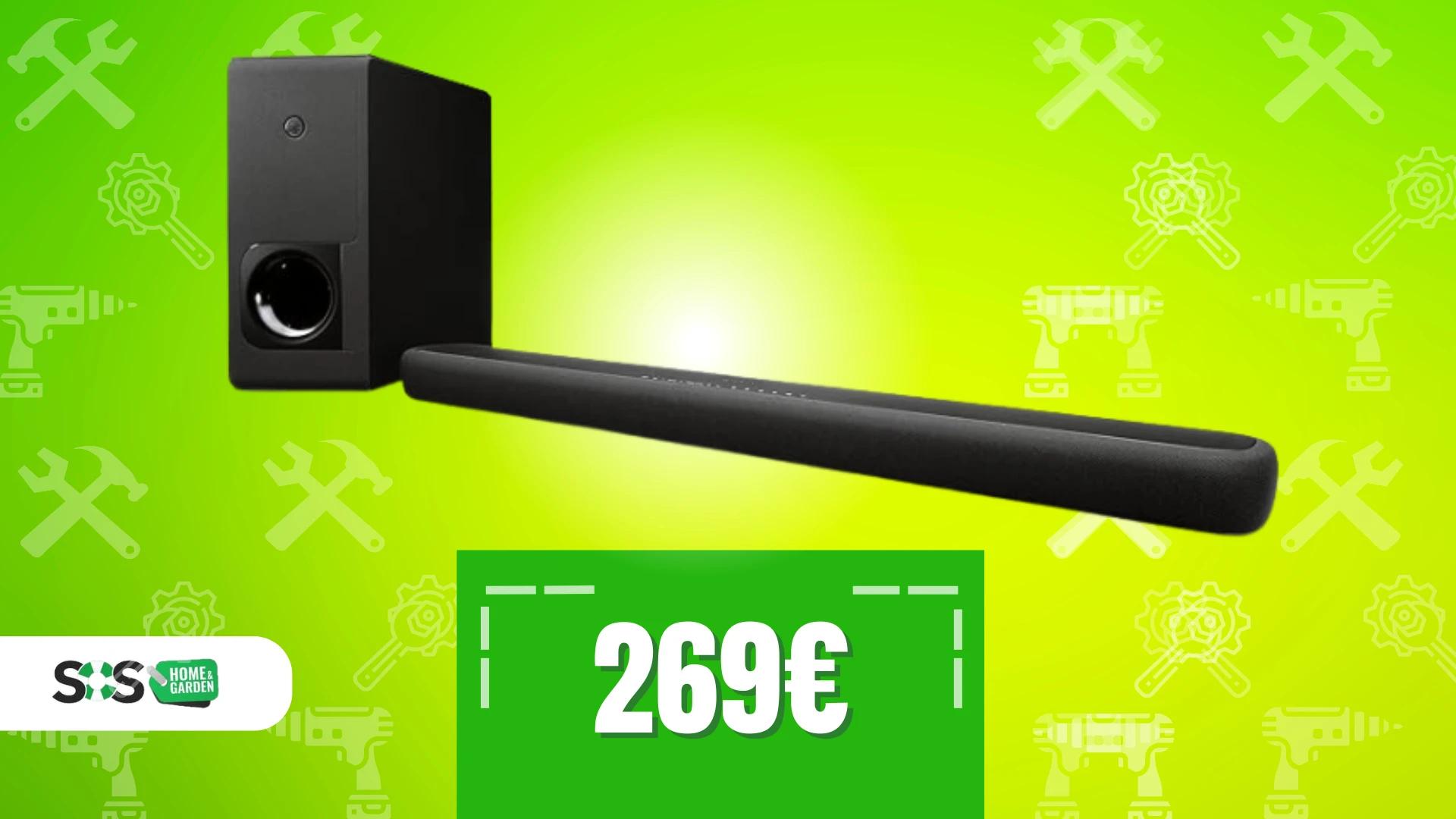 Immagine di Soundbar Yamaha con audio cristallino e subwoofer wireless!