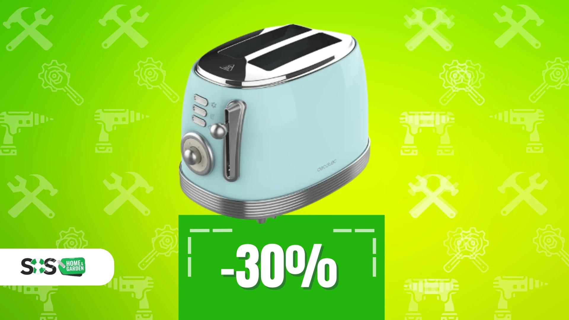 Immagine di Stile retrò con cuore moderno: tostapane Cecotec a soli 38€!