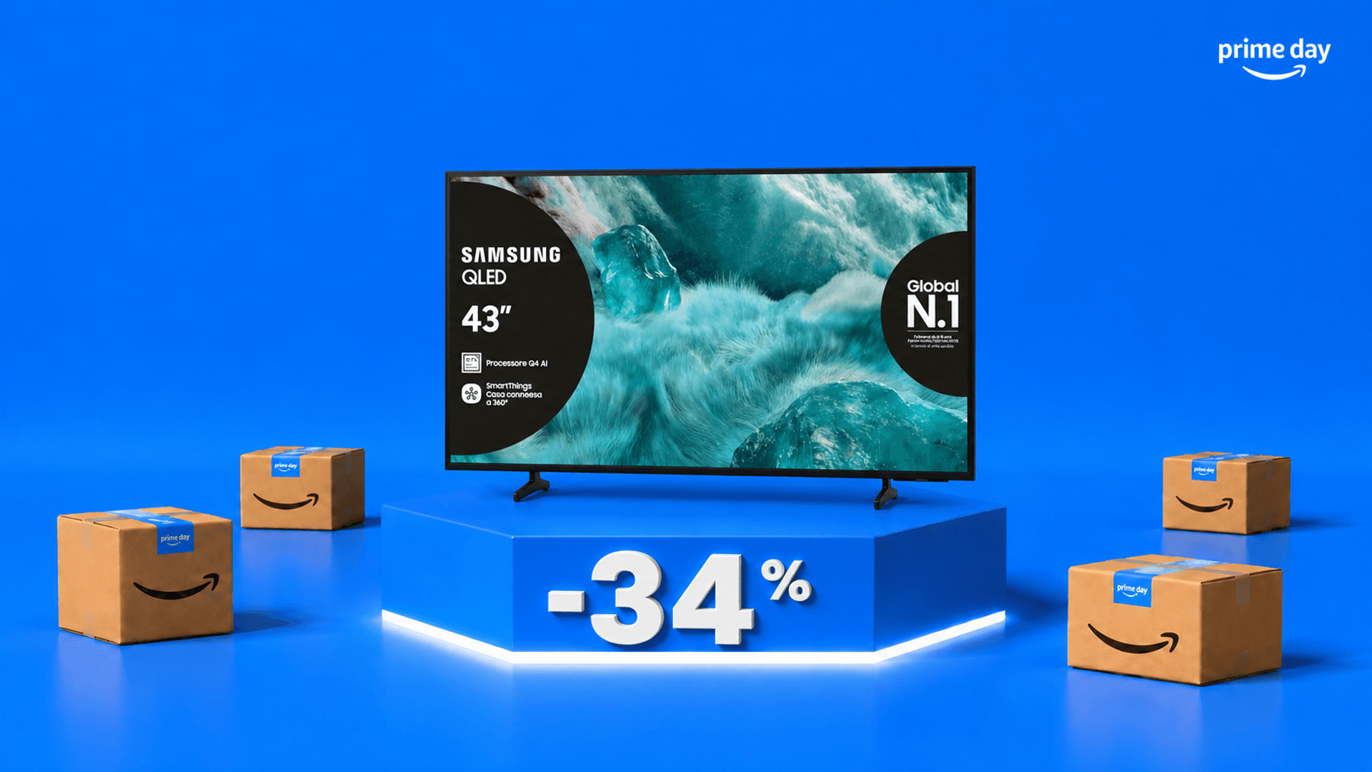Immagine di Samsung Q7F cala di 160€: la smart TV ora è molto più invitante