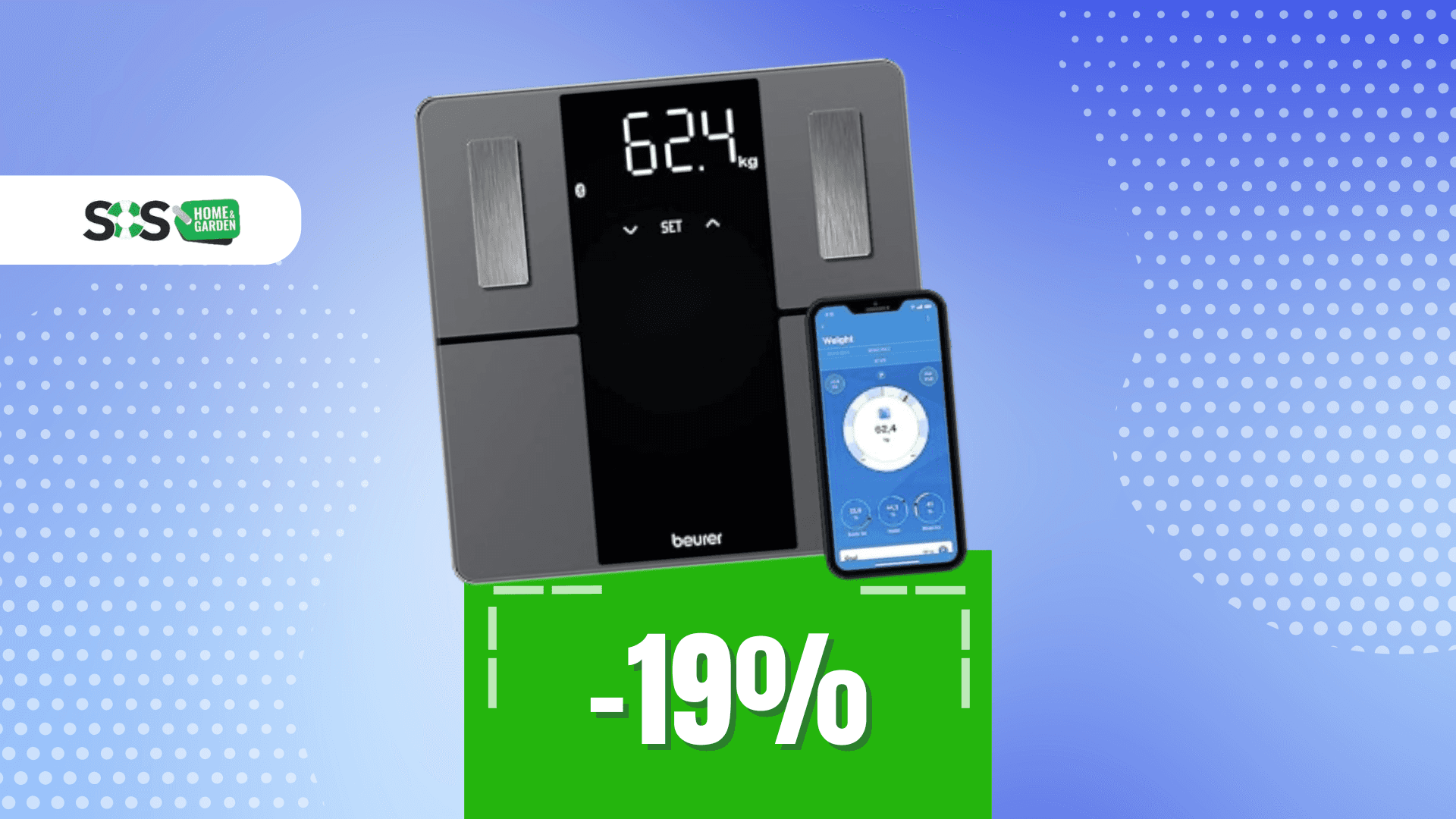 Immagine di Bilancia Beurer a soli 25€: dice muscoli, grasso e calorie!