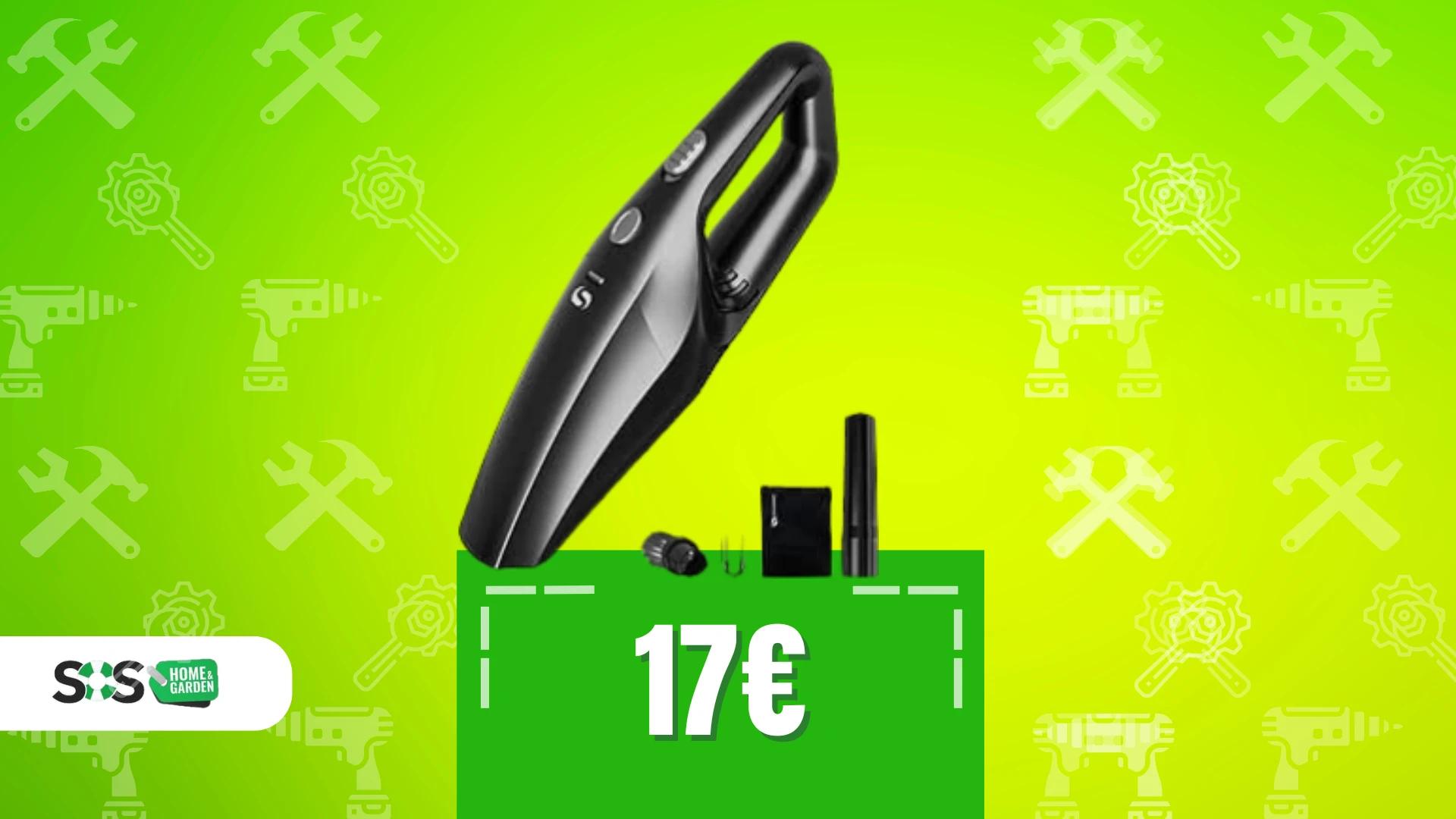 Immagine di Aspirapolvere portatile a soli 17€ con accessori inclusi!
