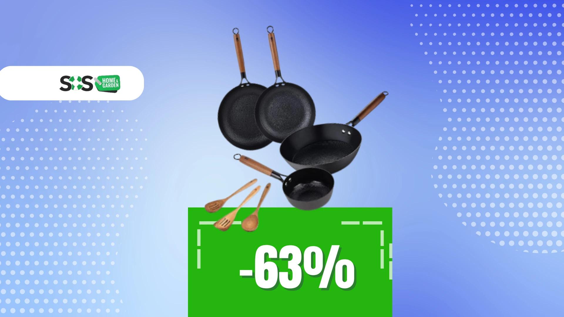Immagine di Padelle, wok e casseruola: il set perfetto a soli 39€!