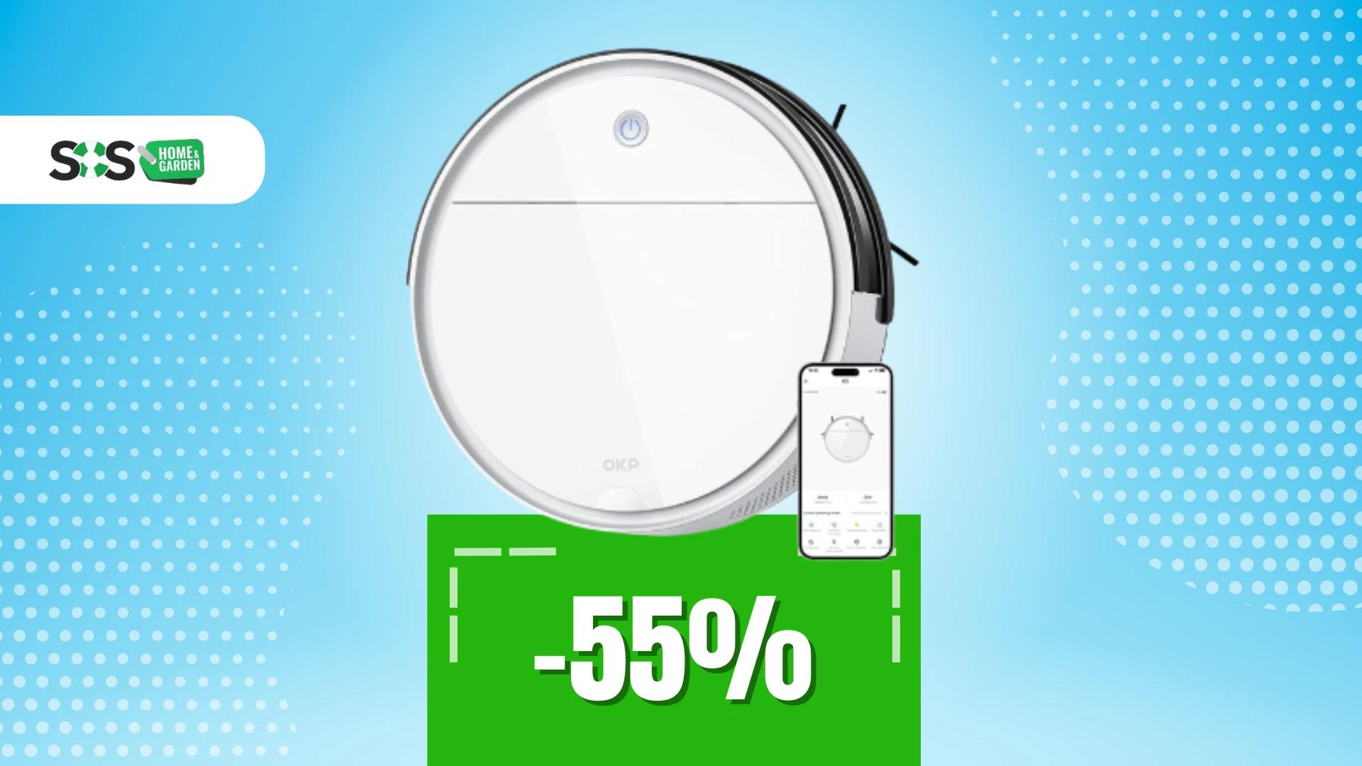 Immagine di OFFERTA a TEMPO: robot aspirapolvere OKP a soli 100€!