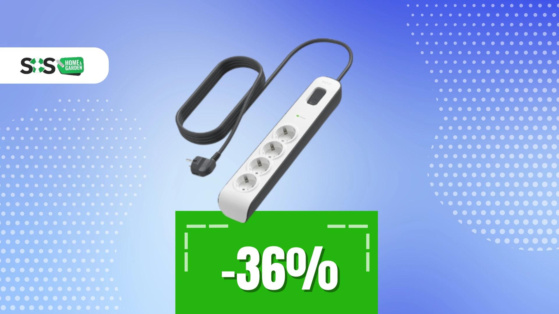 Immagine di Sicurezza, ordine e potenza: ciabatta multipresa a soli 16€!