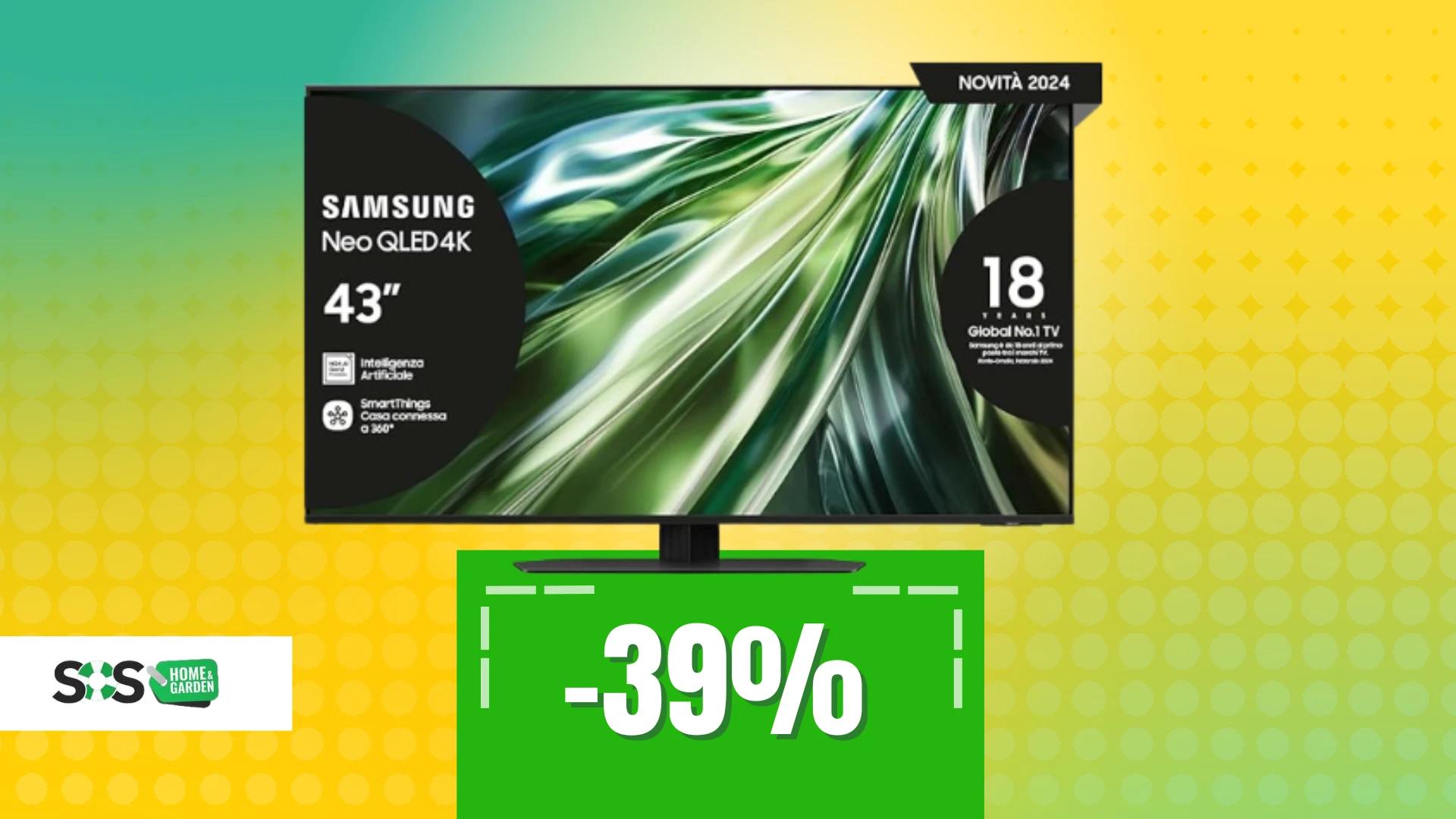 Immagine di Smart TV Samsung da 43" oggi in OFFERTA a 791€!