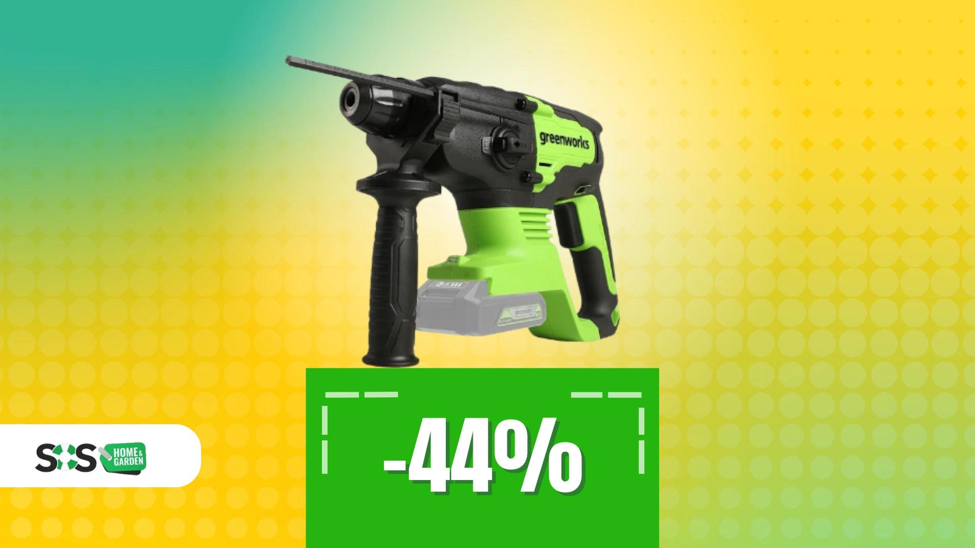 Immagine di Potenza e precisione con il trapano Greenworks a 80€!