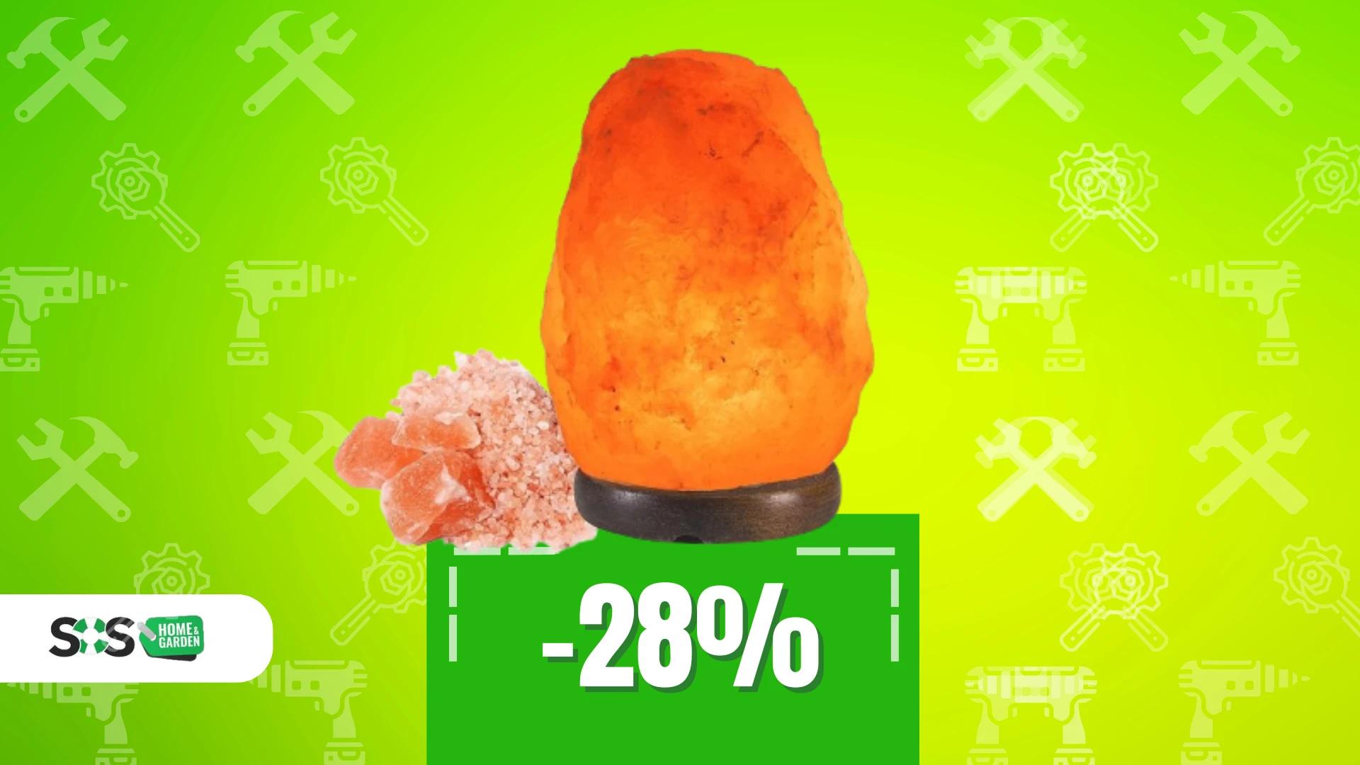 Immagine di Lampada di sale a soli 18€ e rende speciale ogni stanza!