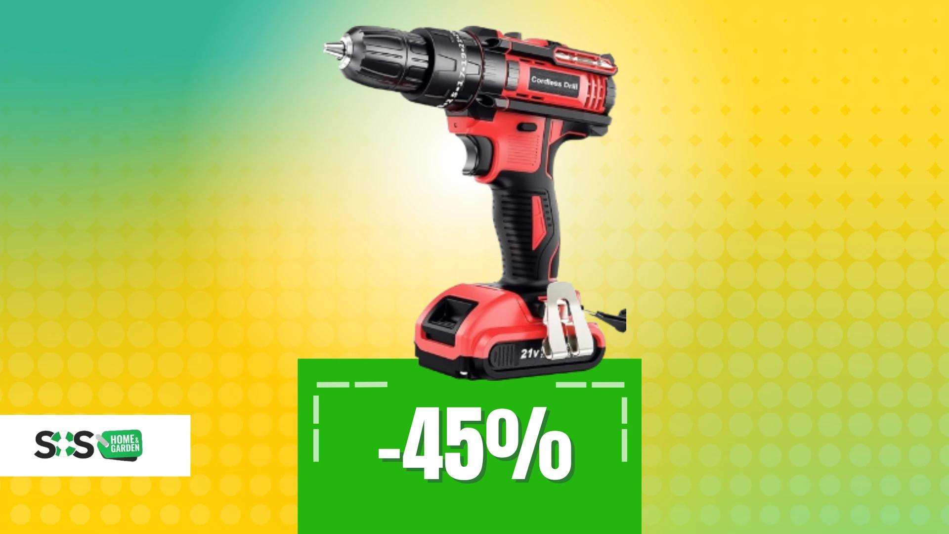Immagine di Trapano a batteria a soli 44€: il top per il fai-da-te!