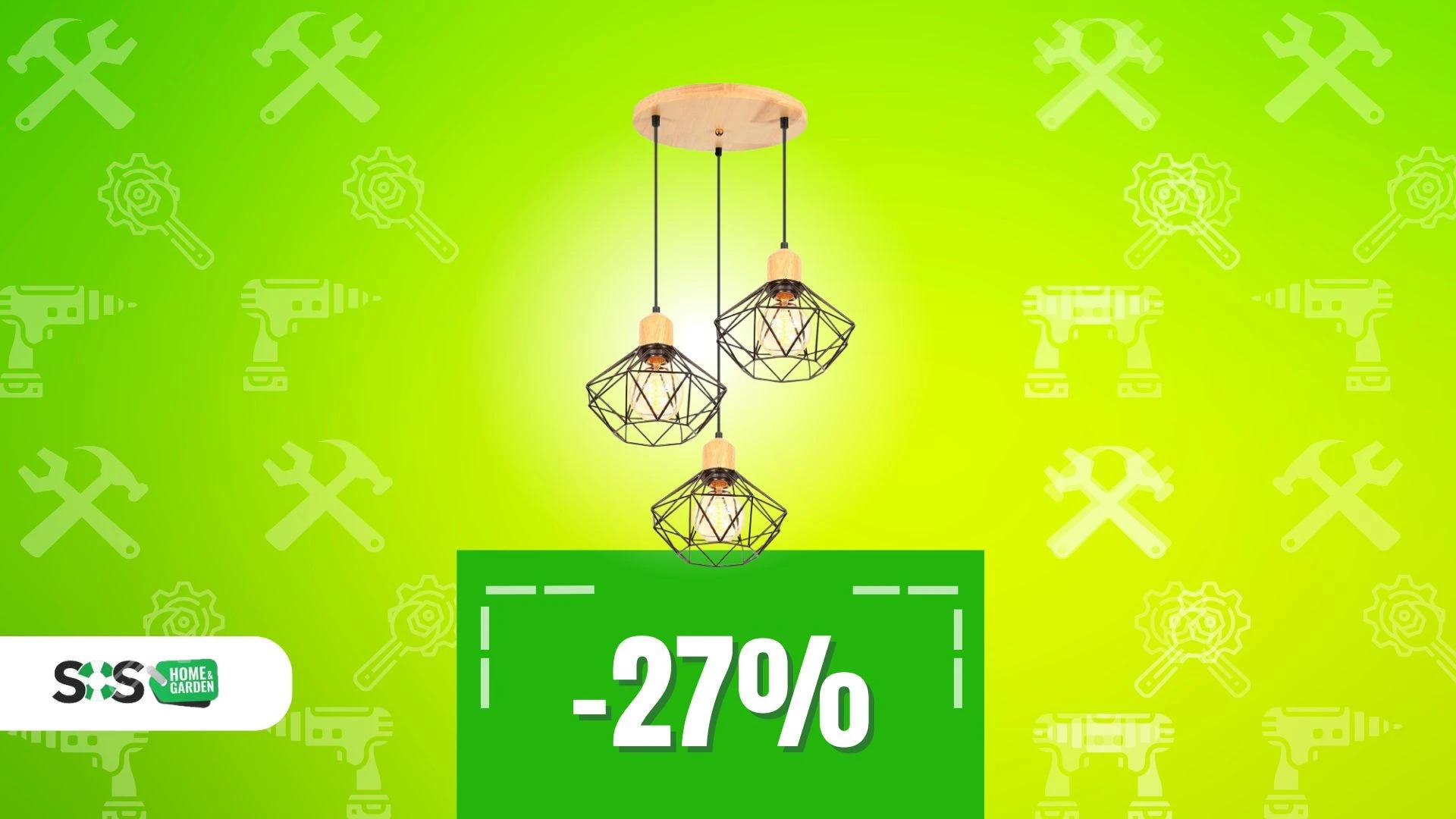 Immagine di Questo lampadario si integra ovunque e, a meno di 30€, potrebbe convincervi a sostituire il vostro