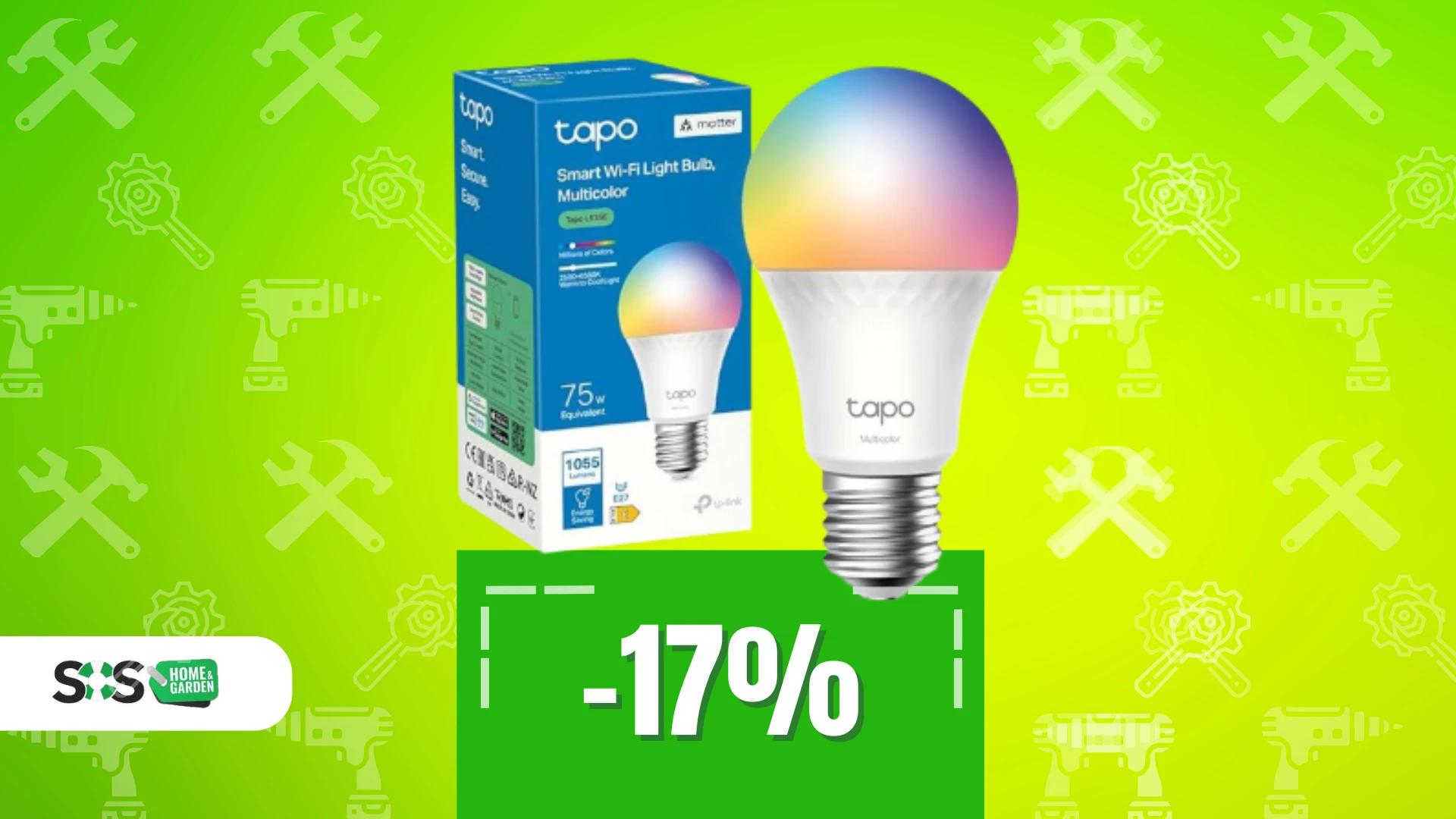 Immagine di Lampadina smart LED Tapo a soli 10€: che colori fantastici!