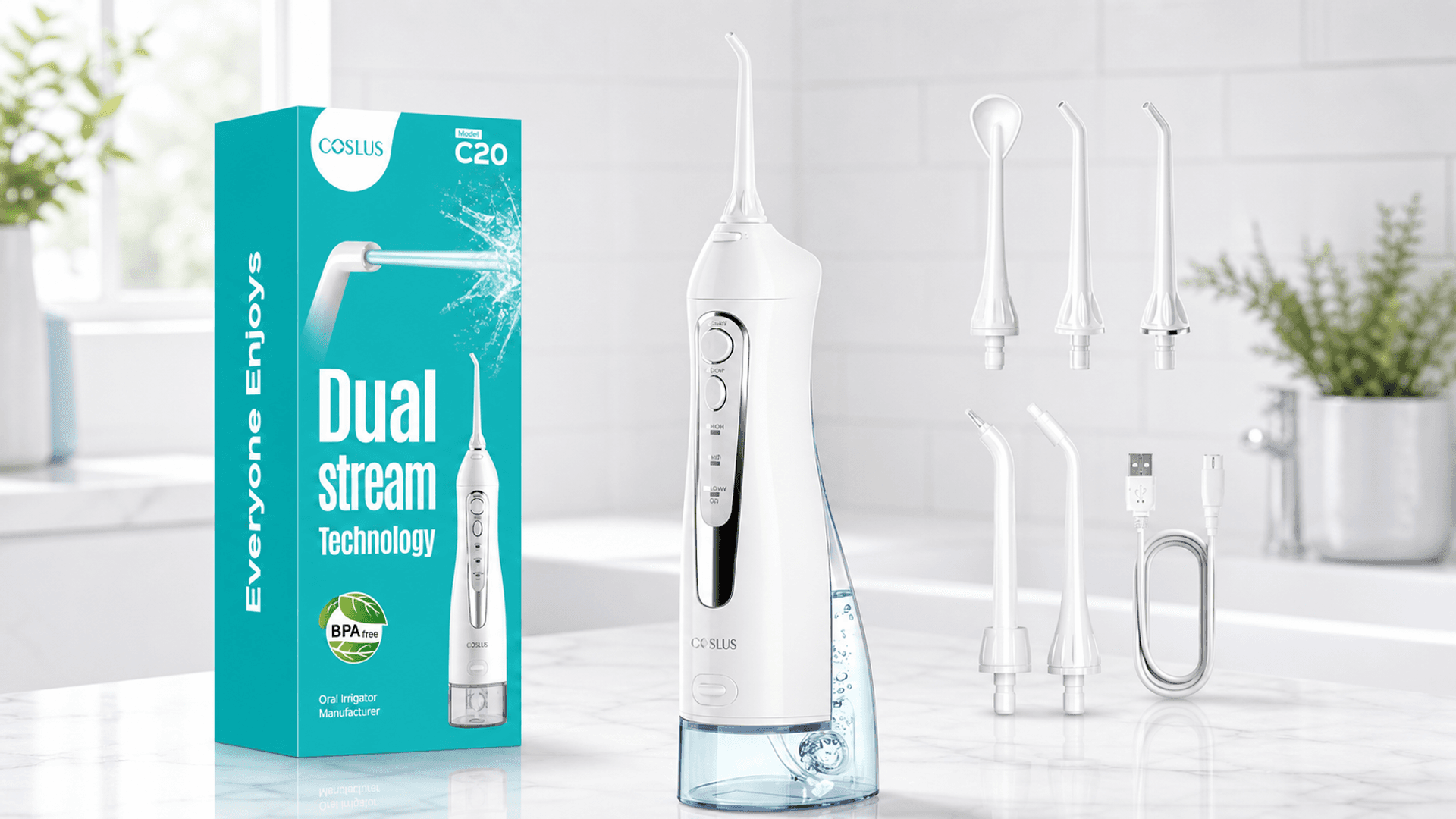 Immagine di Idropulsore dentale COSLUS C20 a 29,99€: ora lo sconto è del 25%