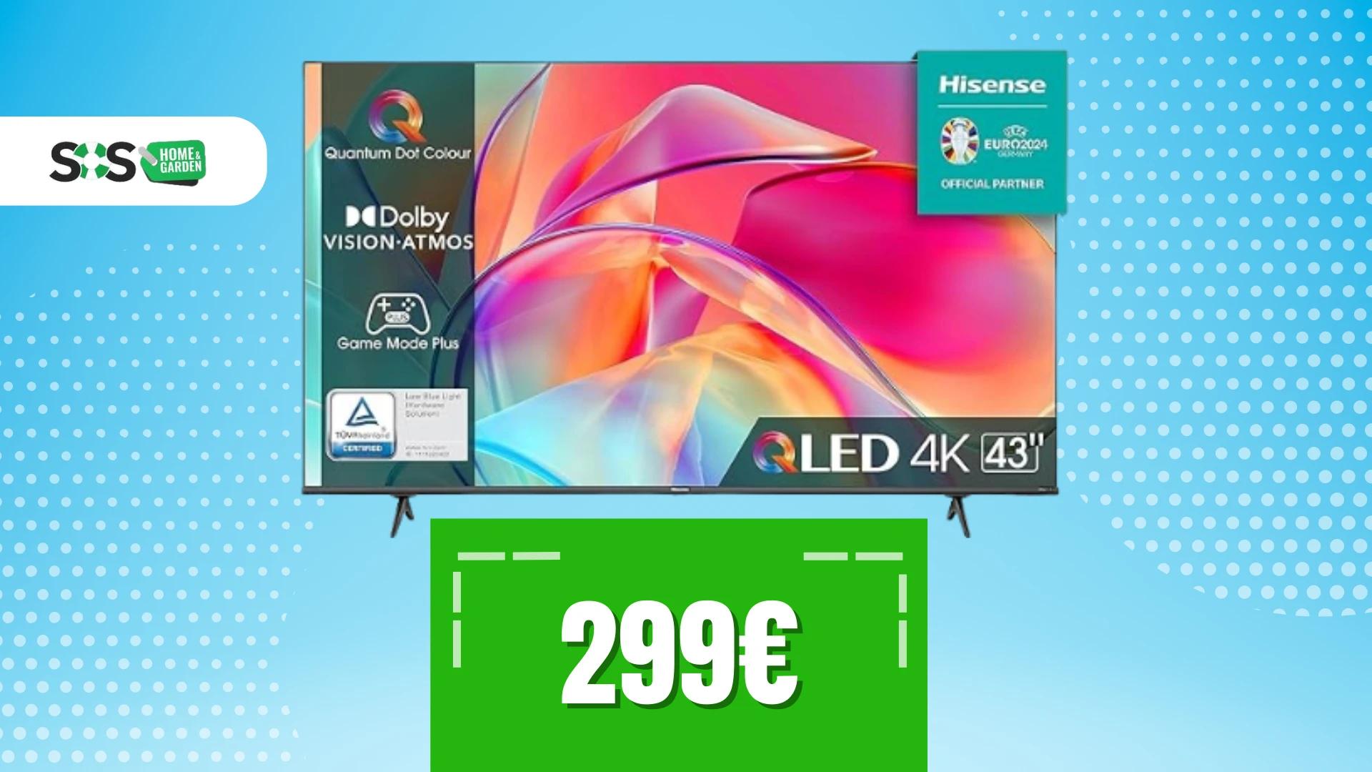 Immagine di Smart TV Hisense 43" QLED 4K: intrattenimento senza limiti!