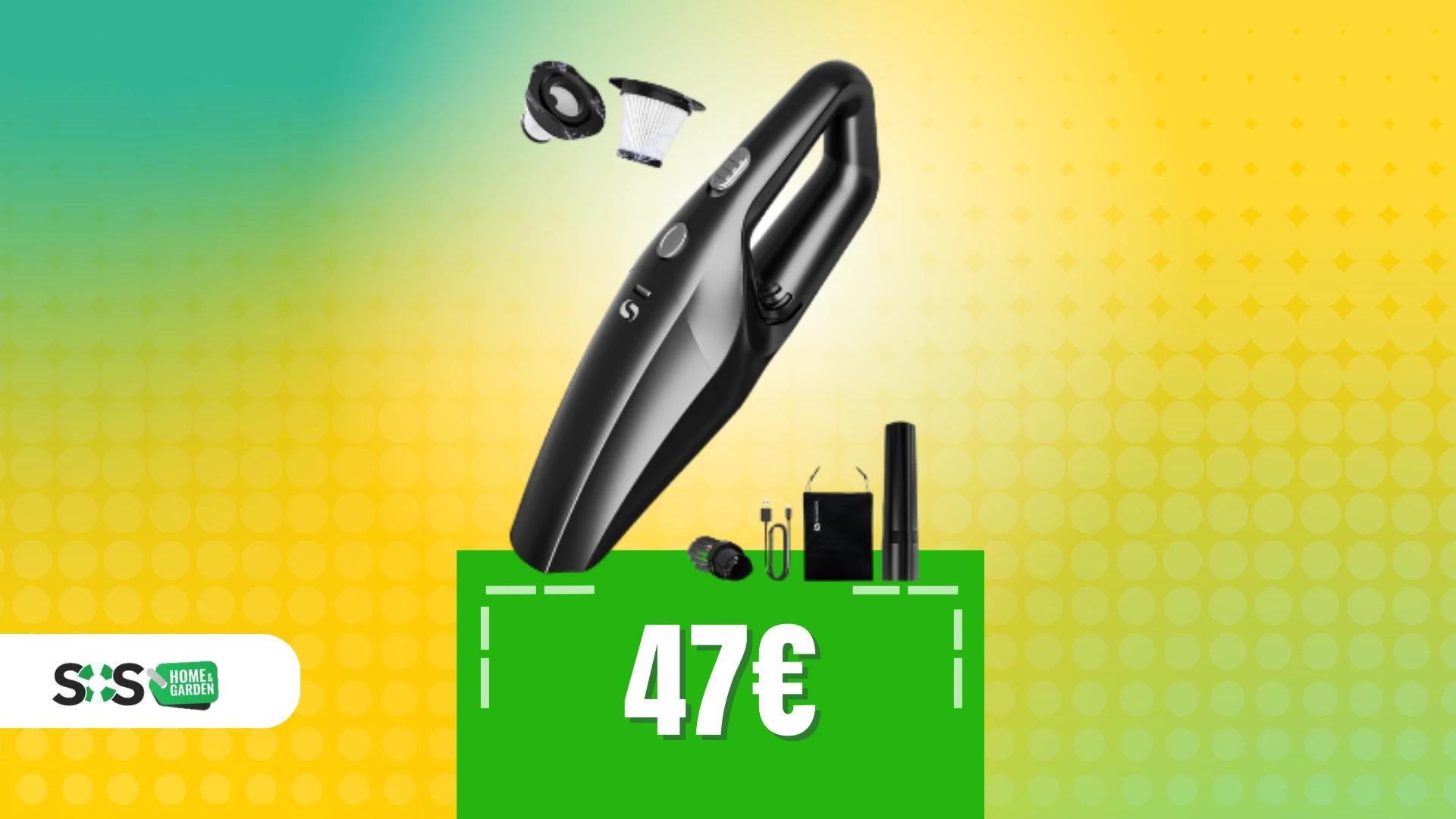 Immagine di Aspirapolvere portatile a soli 47€: leggero ma potente!