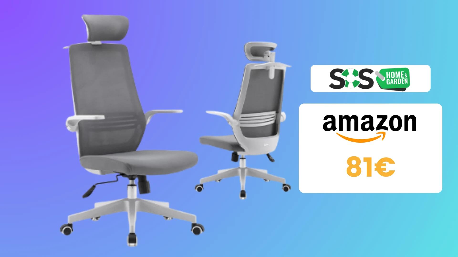 Immagine di Sedia da scrivania Sihoo M76A a soli 81€ invece di 175€!