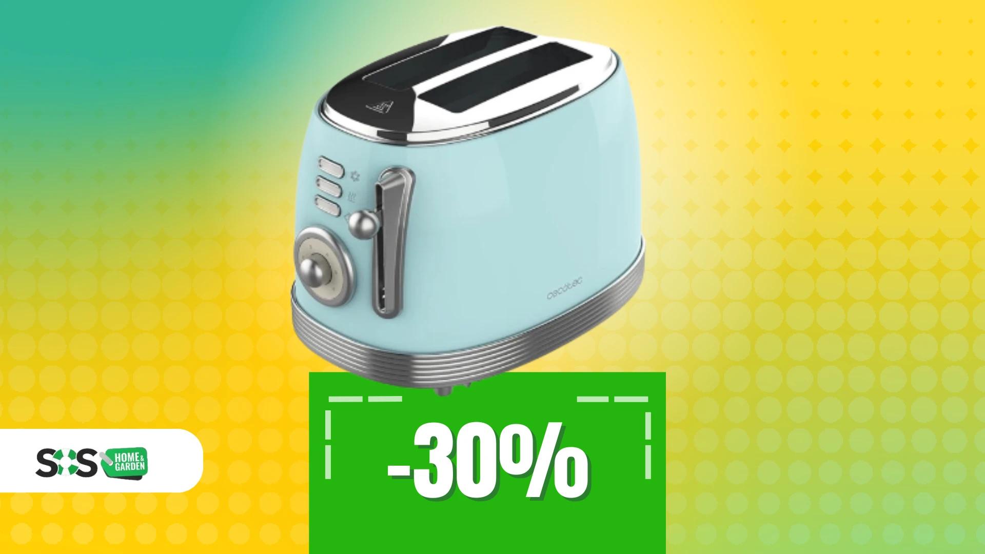 Immagine di Tostapane Cecotec a 38€: design vintage e funzioni moderne!