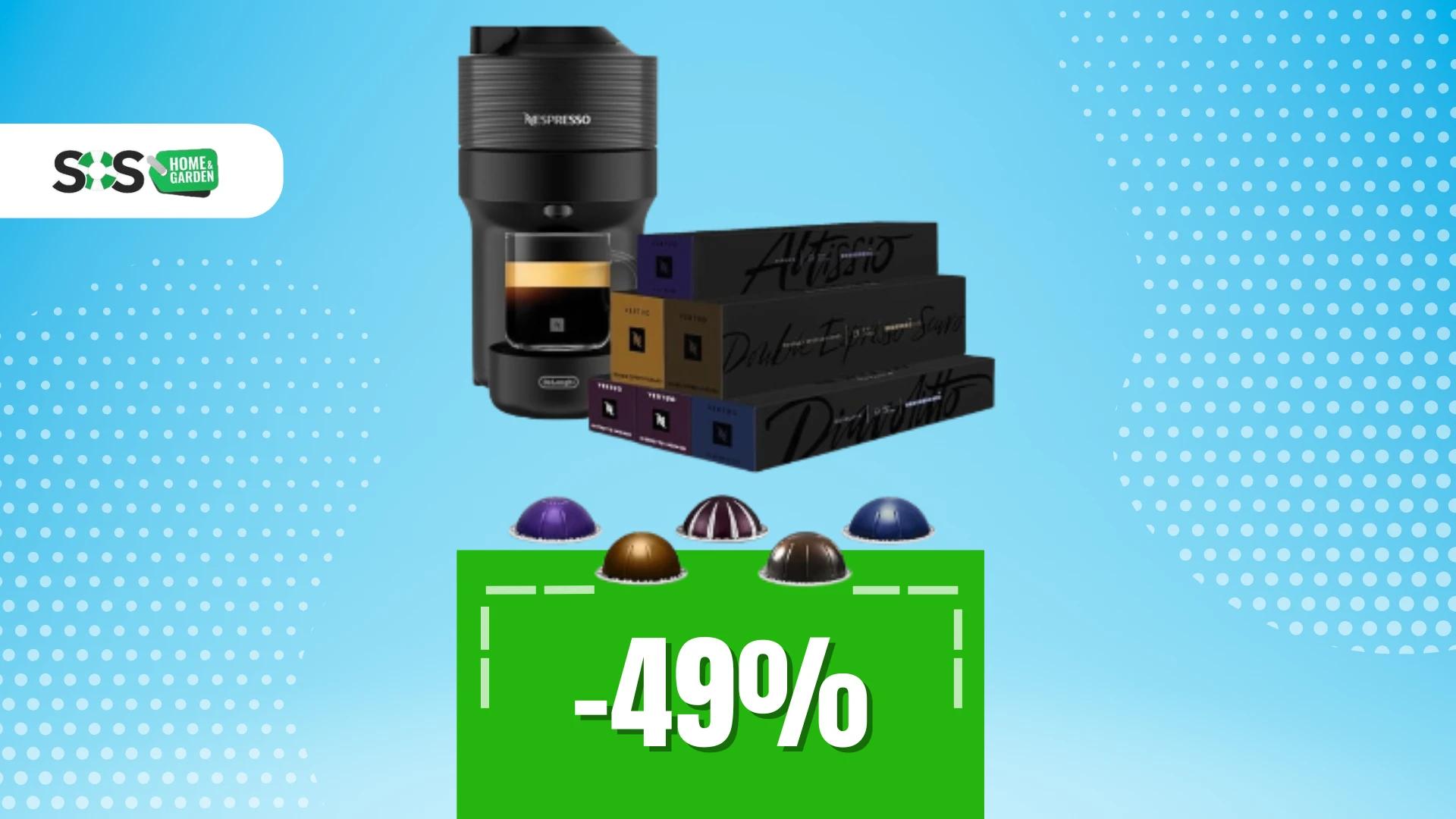 Immagine di Offerta Prime: Nespresso Vertuo Pop e 60 capsule a soli 70€!