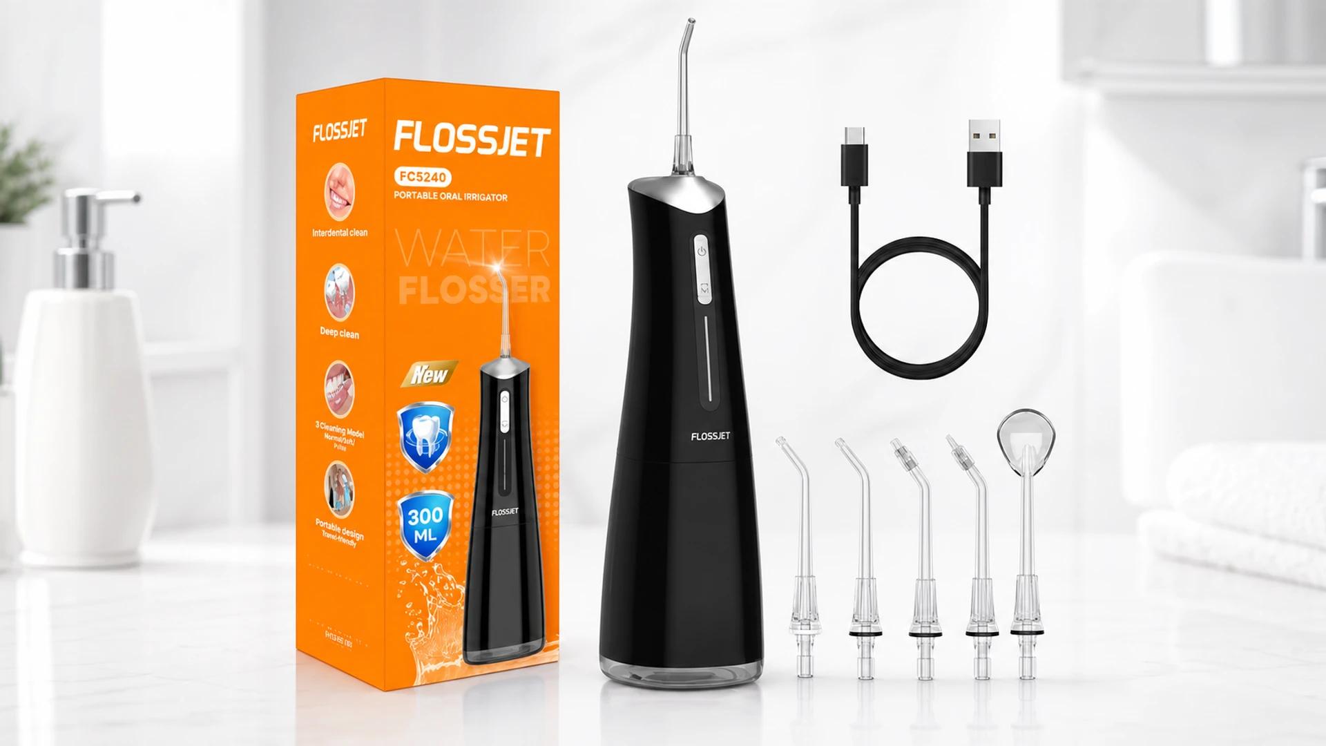 Immagine di Idropulsore dentale FlossJet a 24,99€: il taglio è del 38%