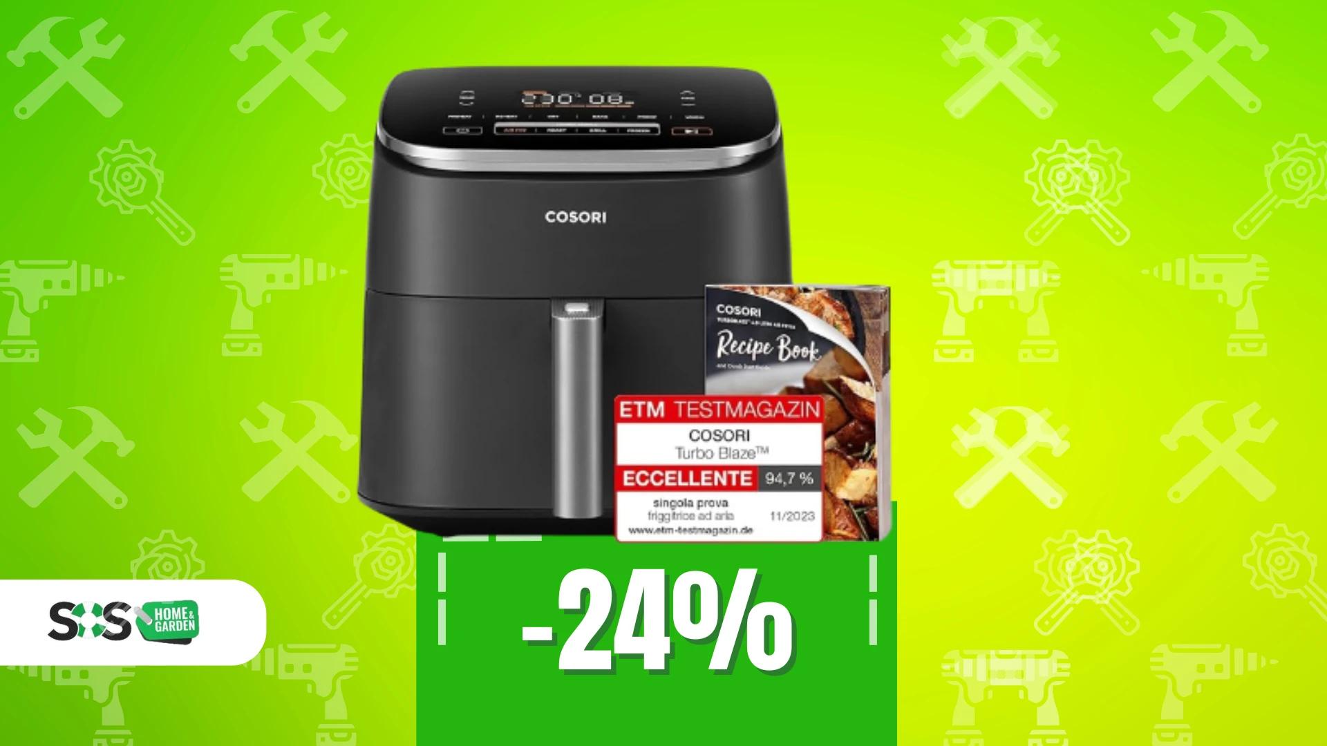 Immagine di Friggitrice ad aria Cosori a 130€: gusto e leggerezza!