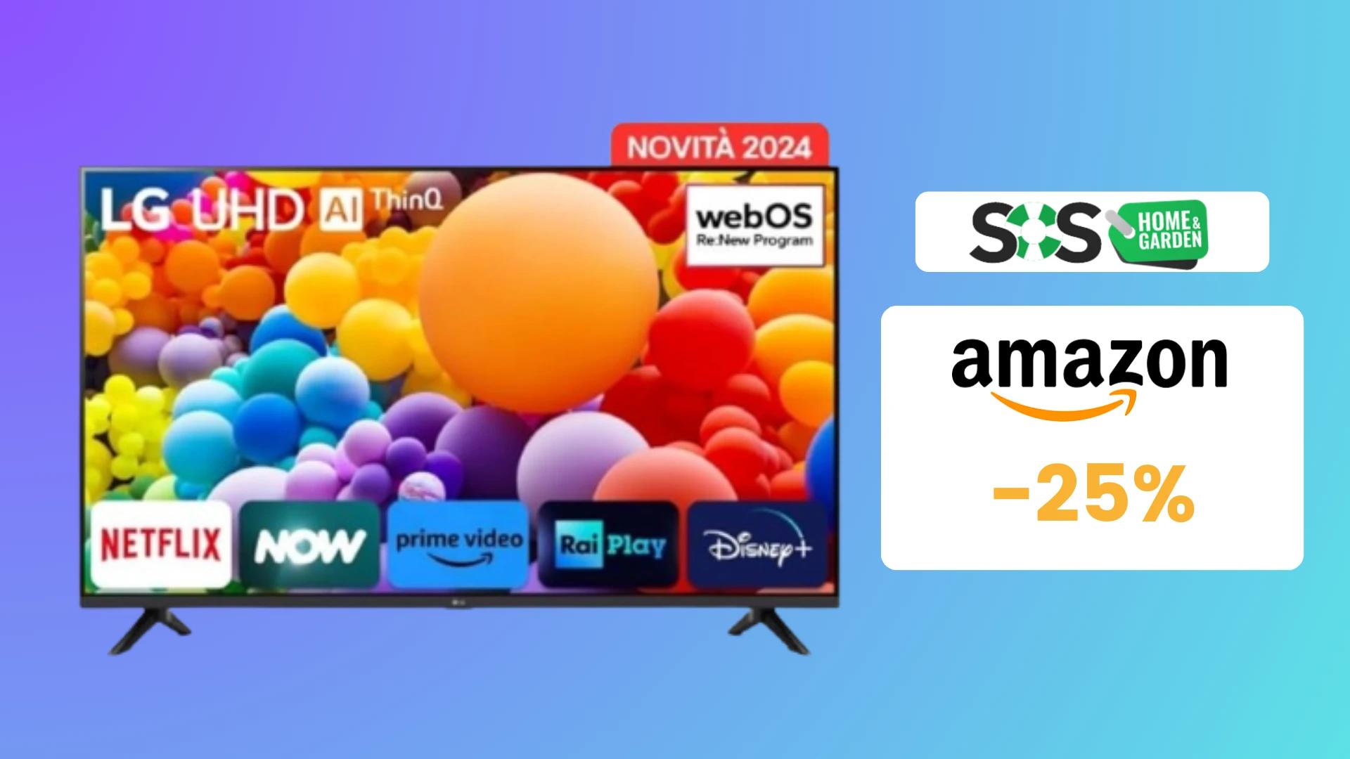 Immagine di Visione immersiva con la smart TV LG Ultra HD 43" a 336€!
