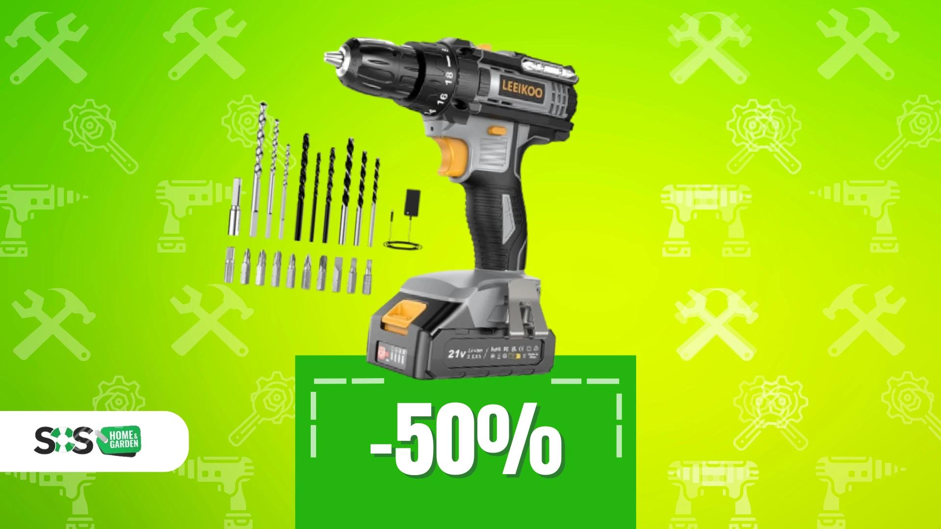 Immagine di Trapano e avvitatore 2 in 1 a METÀ PREZZO: oggi solo 28€!