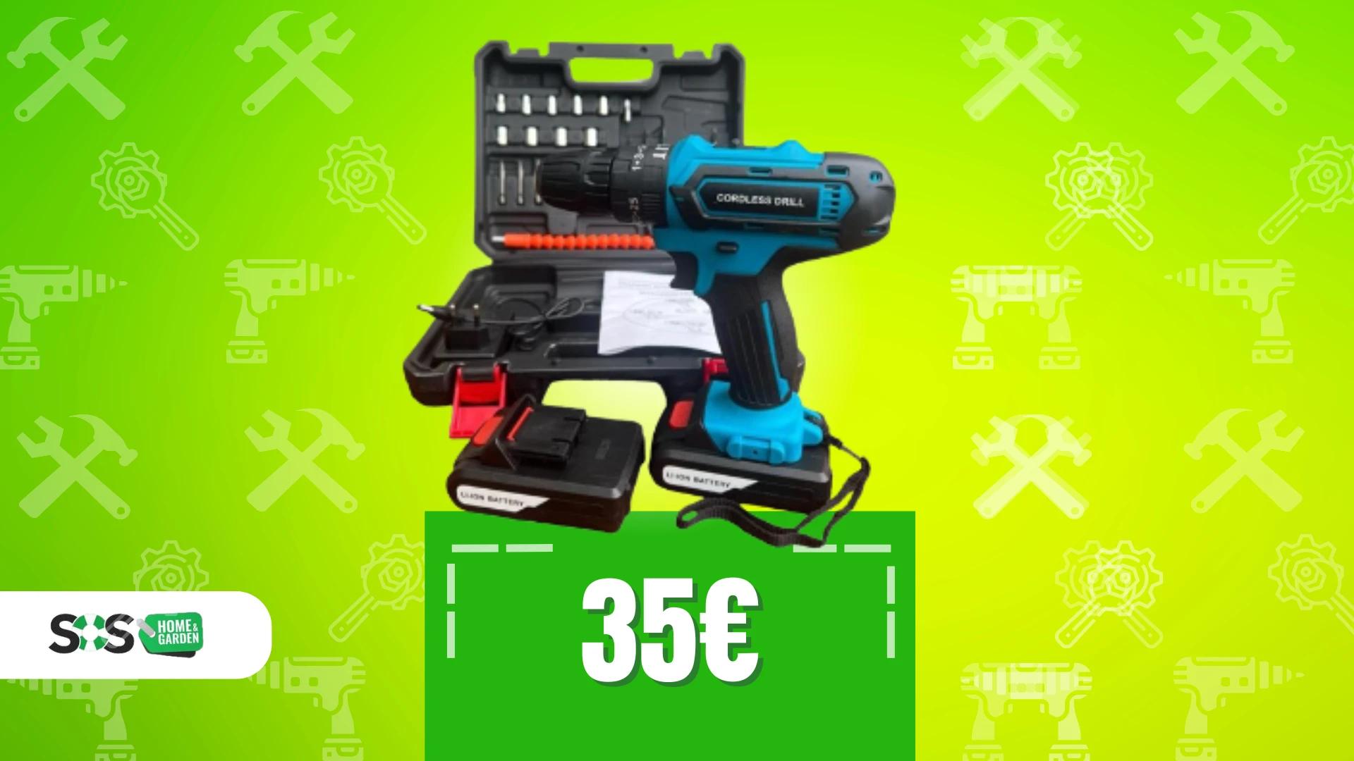 Immagine di Trapano avvitatore a batteria a 35€: potenza e versatilità!