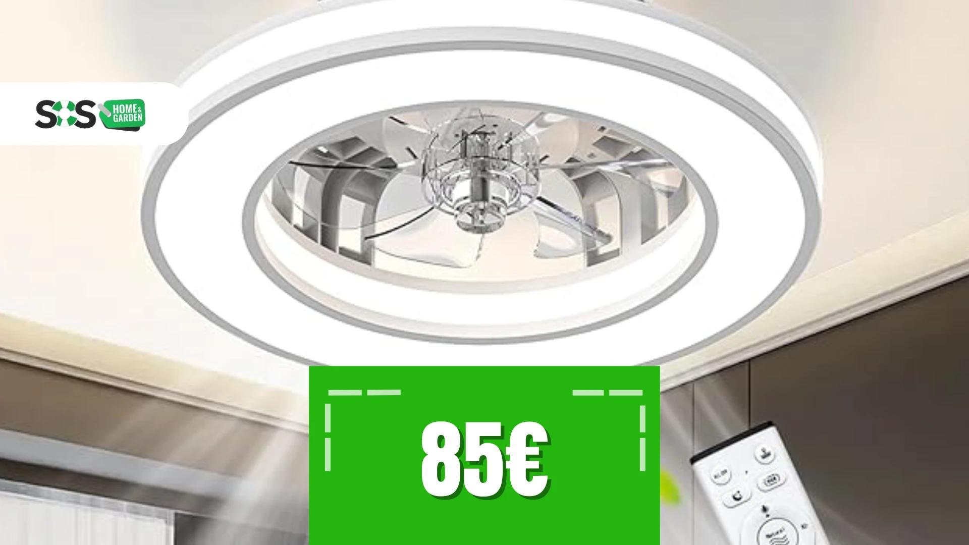 Immagine di Rinfresca e illumina: ventilatore da soffitto a soli 85€!