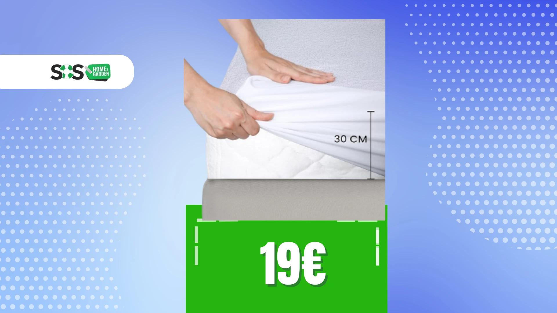 Immagine di Coprimaterasso a soli 19€: impermeabile e traspirante!