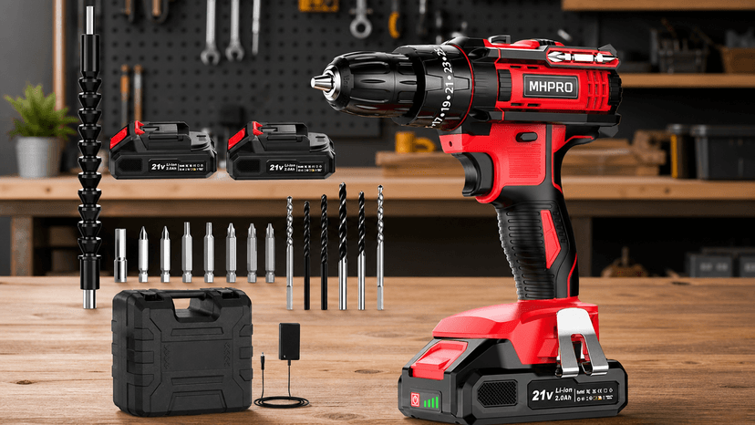 Immagine di Il trapano avvitatore MHPRO scende a 55,99 € con il 30% di sconto